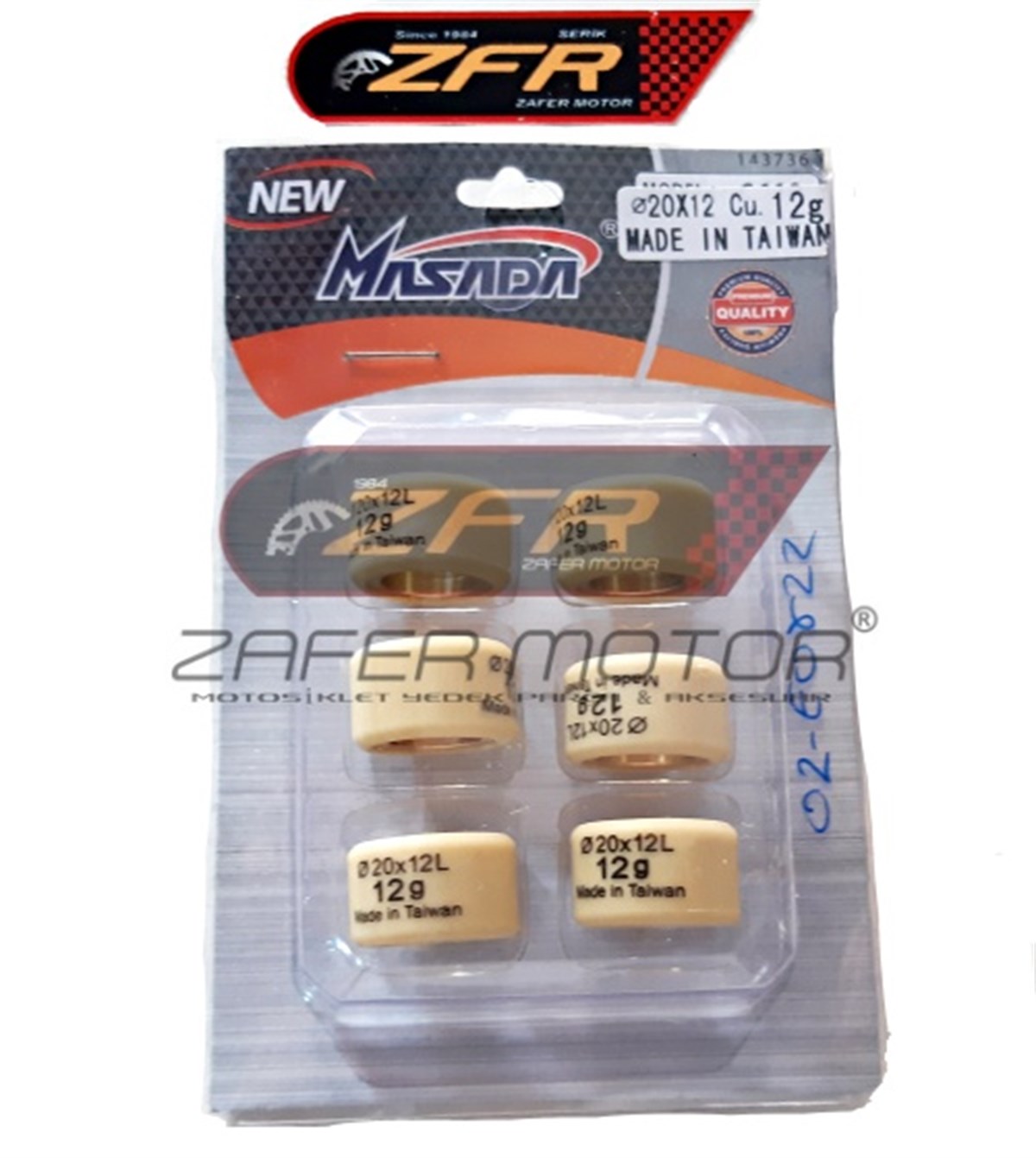 バリバ　セット売り Masada 20x12 Scooter Ağırlık Seti Taiwan Fiyatı | Zafer Motor