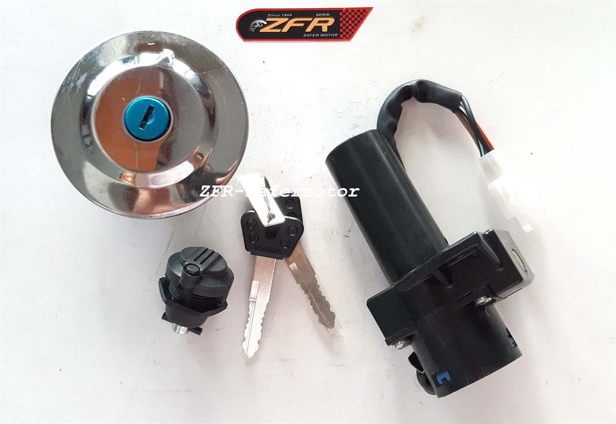 MarkasızKilit & AlarmYAMAHA YBR125 KONTAK KİLİT ANAHTAR SETİ OEM 2006-2009