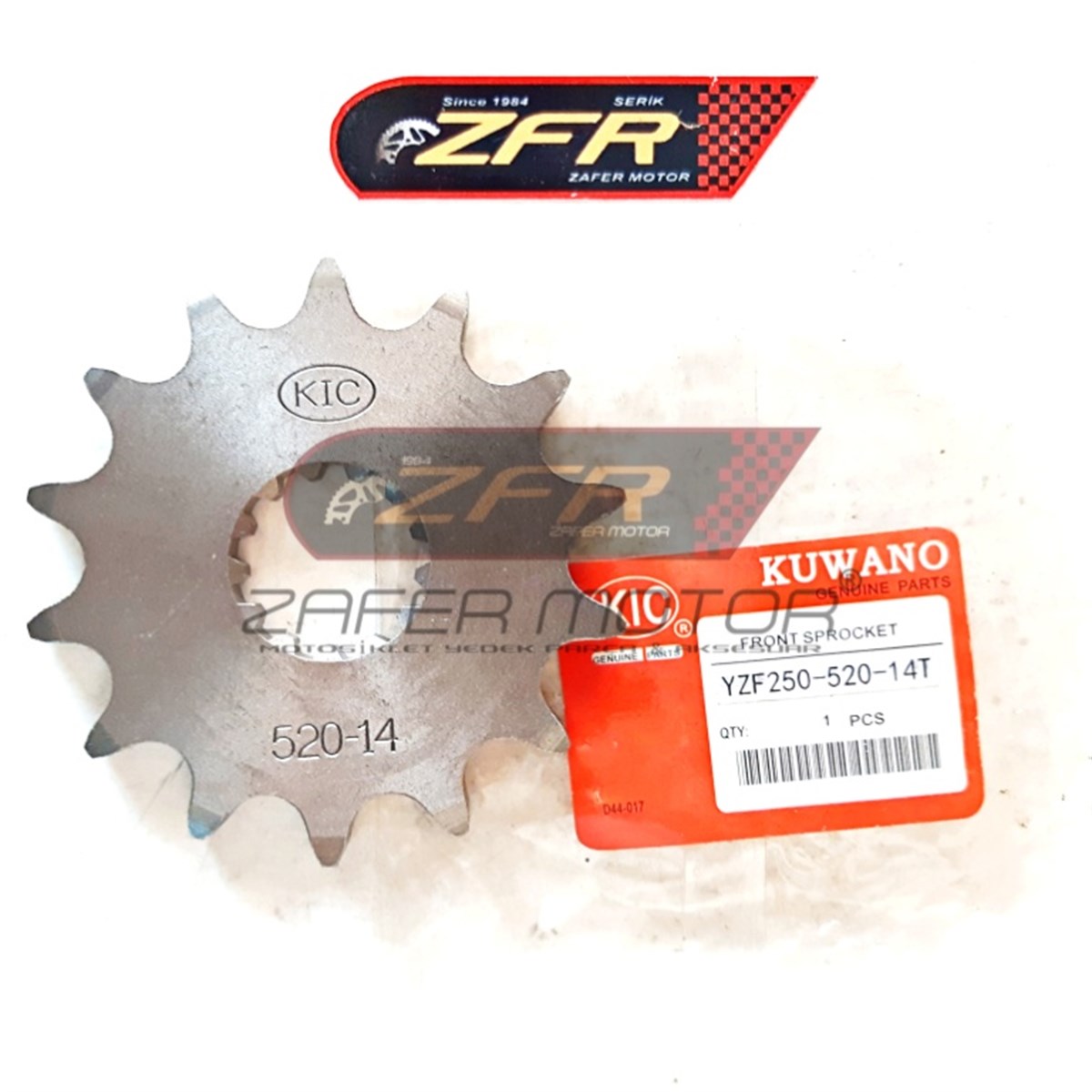 MarkasızYedek ParçaYAMAHA YZF R25 MT25 ÖN DİŞLİ 14T KIC TAİWAN