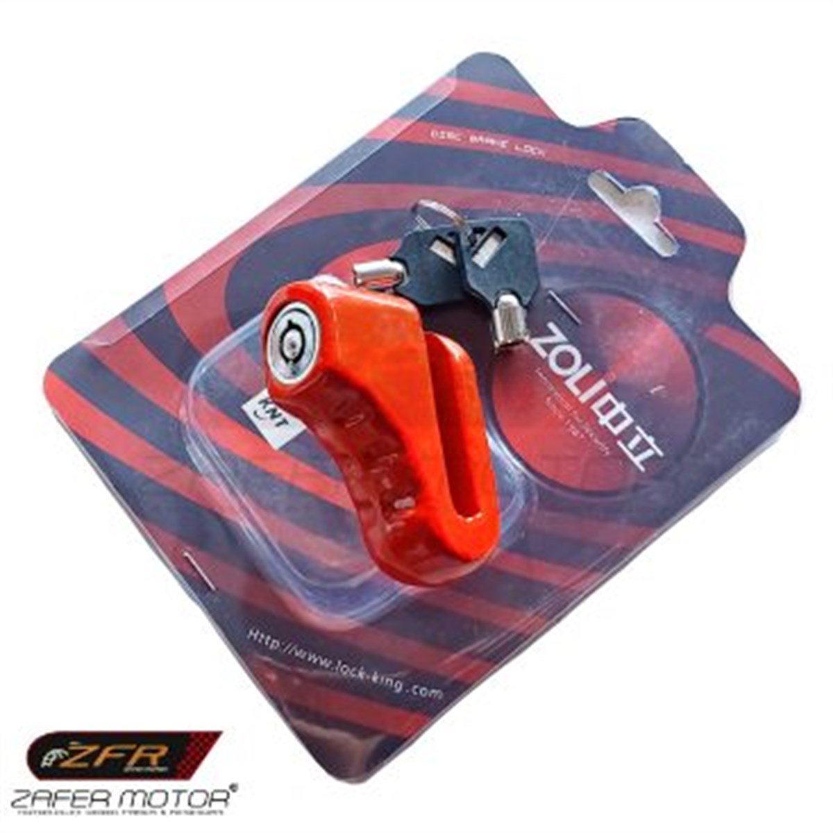 ZoliKilit & AlarmZoli Disk Kilidi 5,5mm Alarmsız Kırmızı