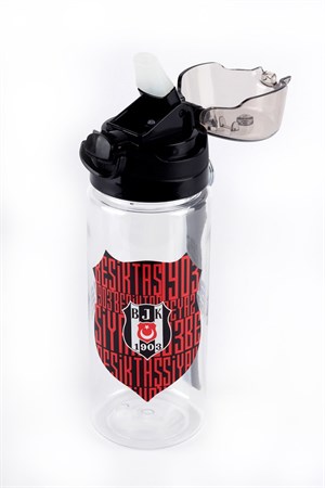 Beşiktaş Plastik Matara 500 ml Siyah