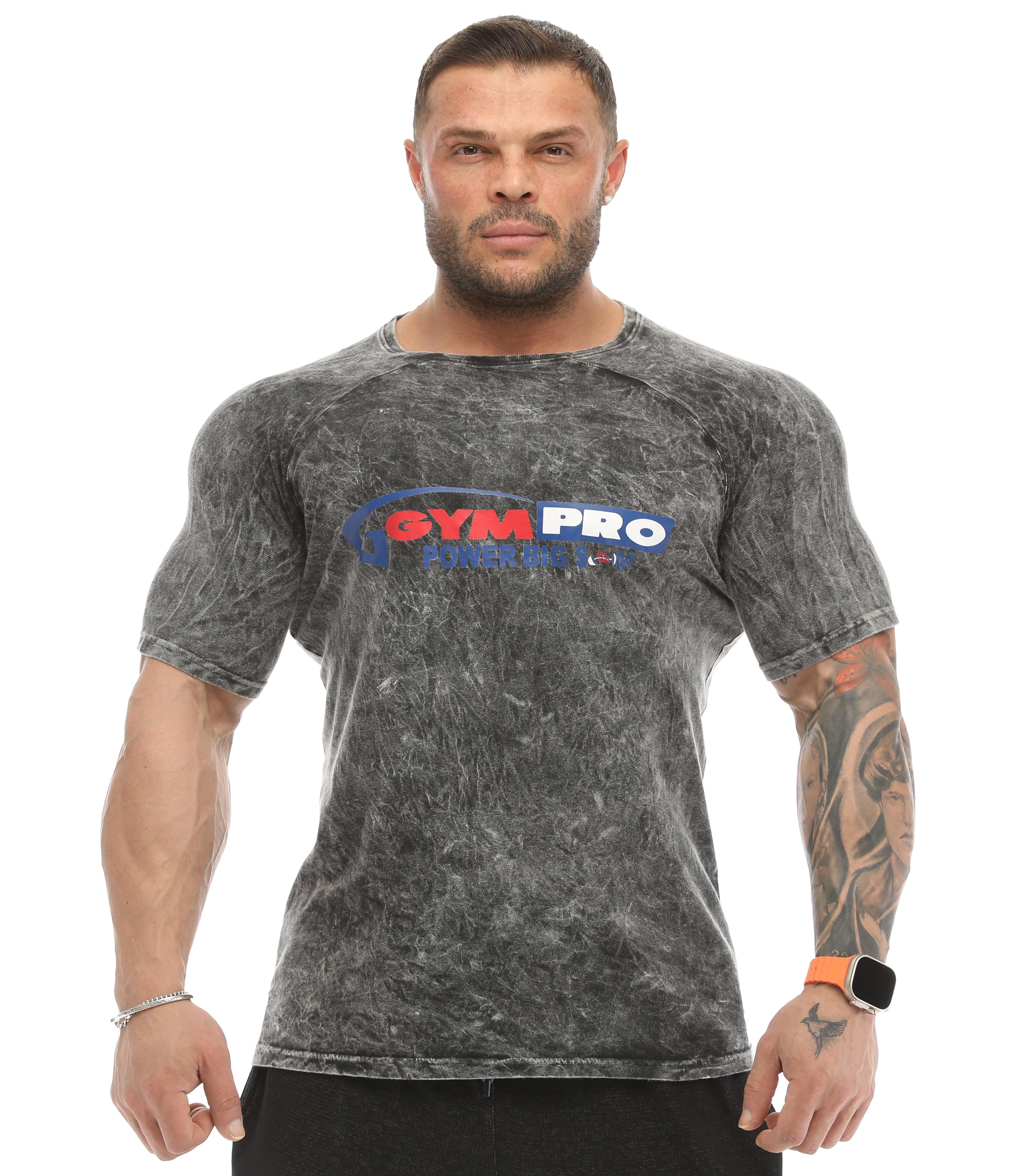 Antrasit Slim Fit Gym Antrenman Tişörtü Big Sam 2865