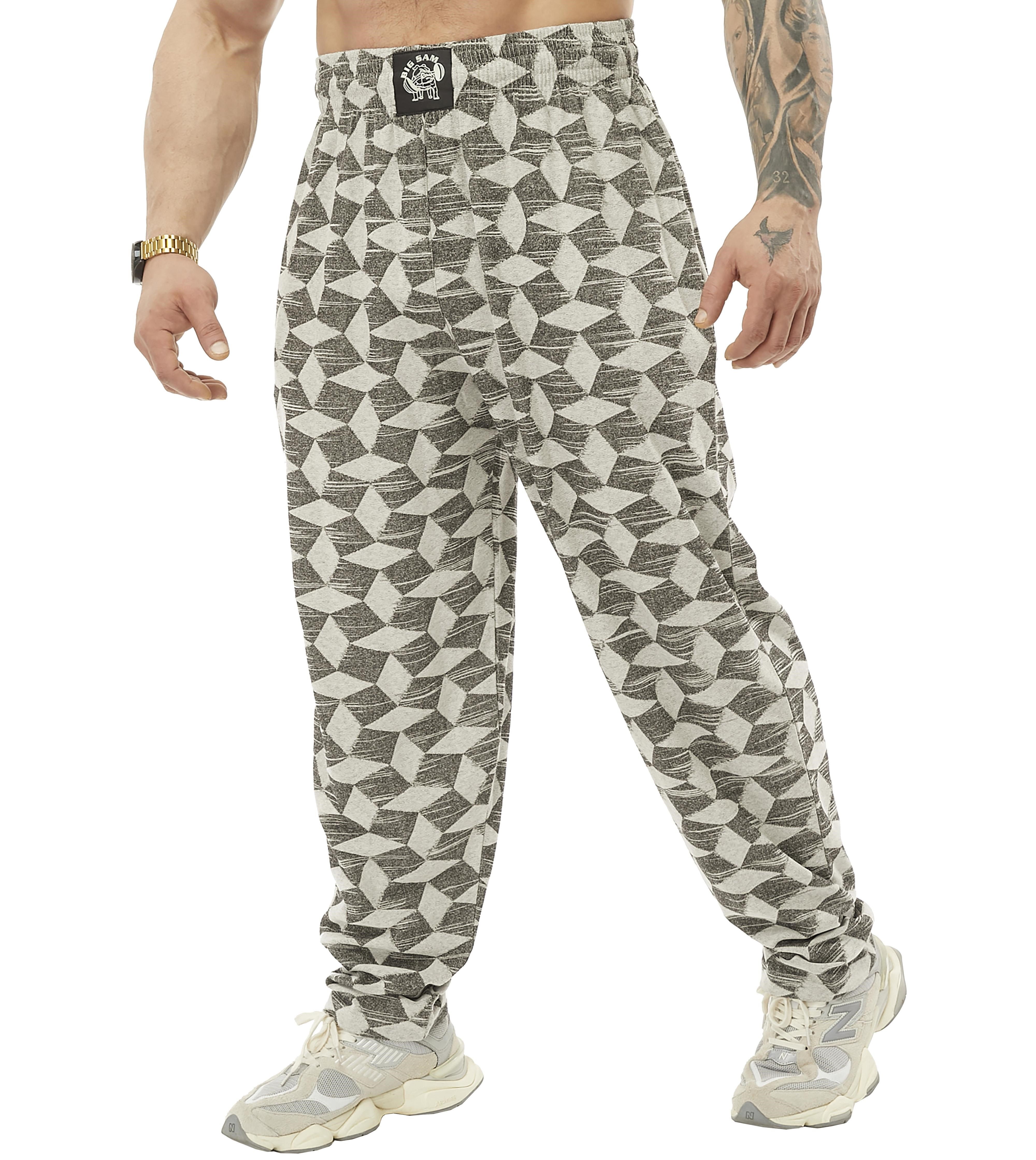 Desenli Natural Body Pantolon Şalvar Kesim Big Sam 1039