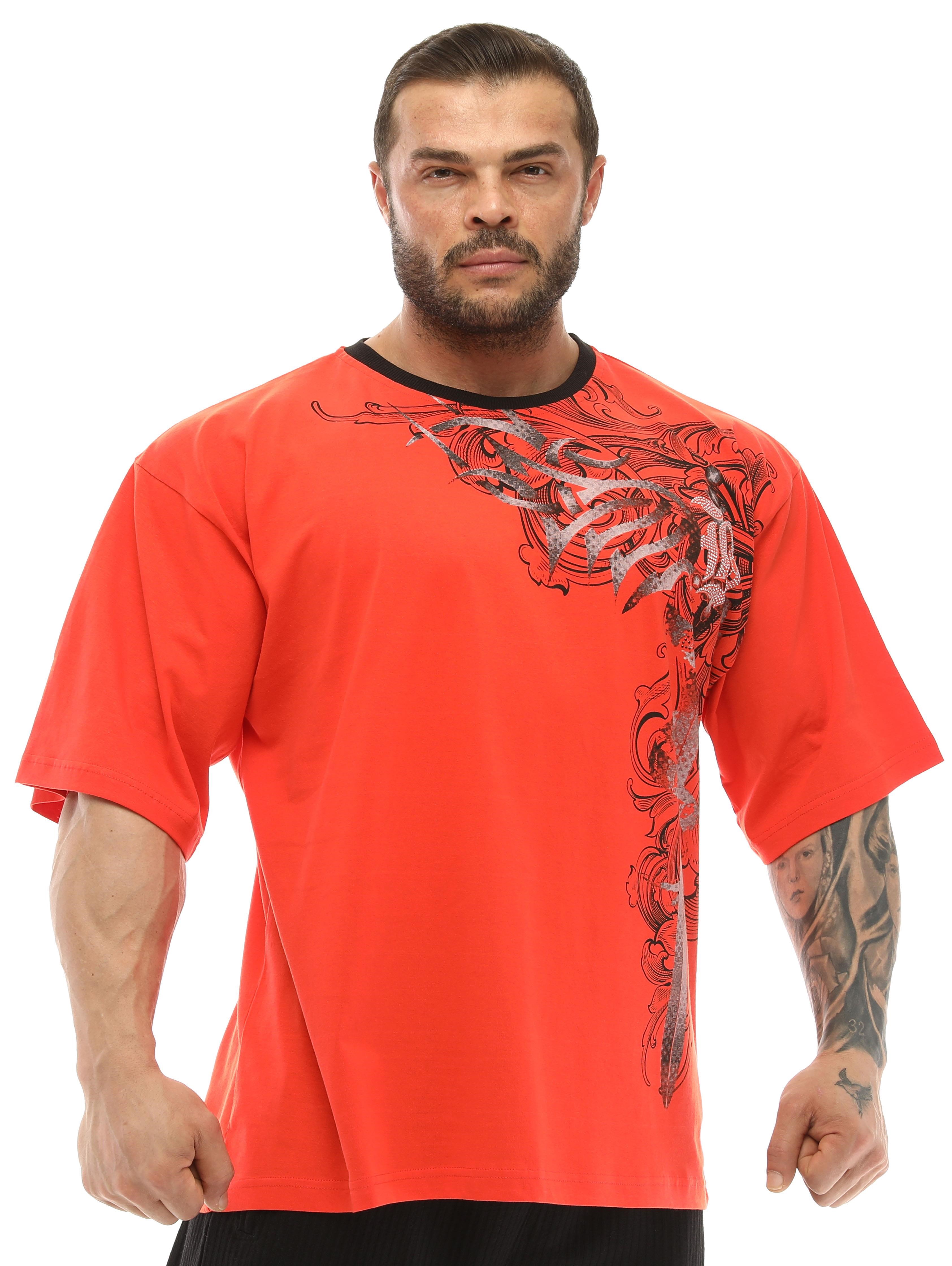 Erkek Oversize %100 Pamuk Spor Tişört Big Sam 2601