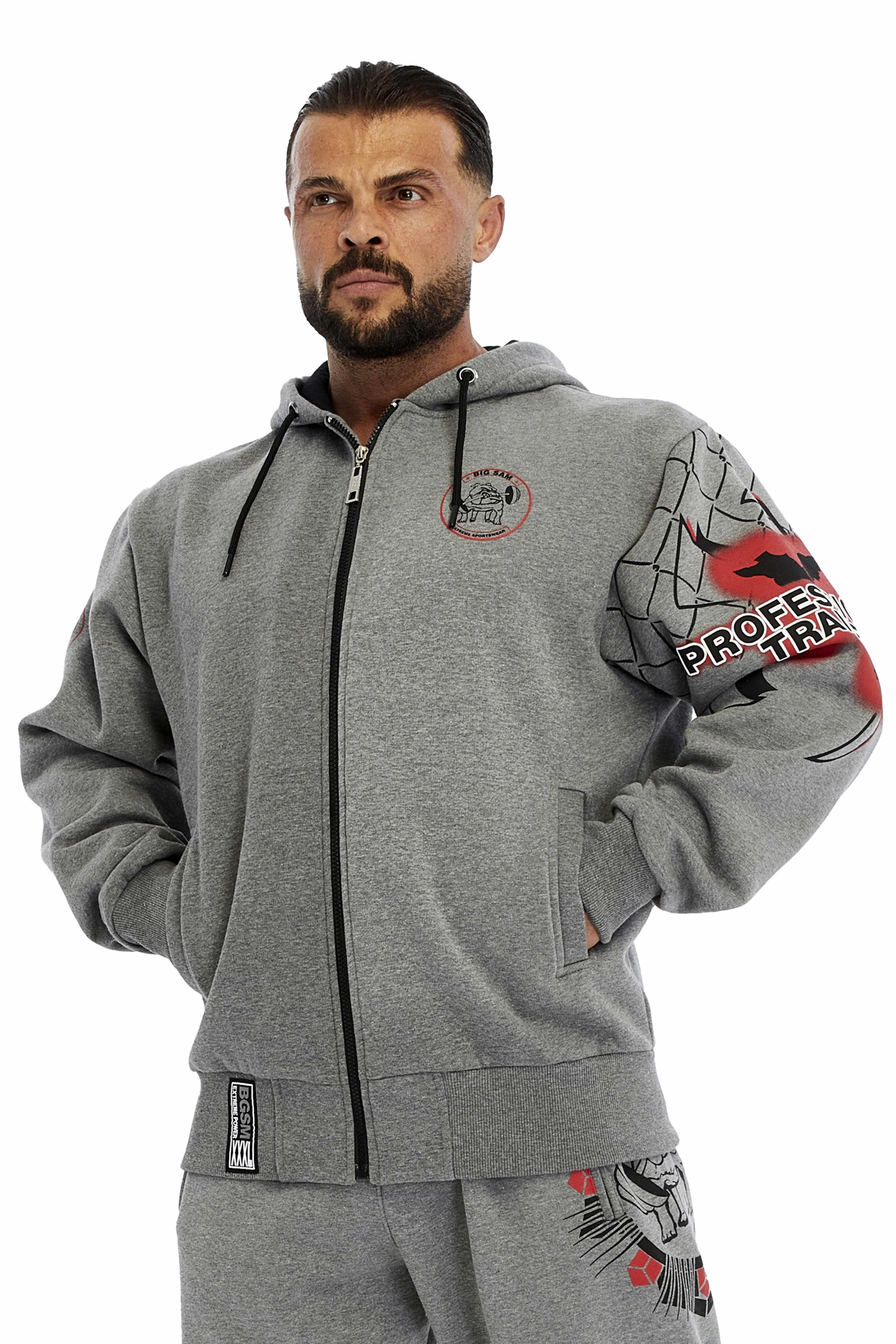 Erkek Oversize Kapşonlu Kışlık Spor Ceket Big Sam 3648