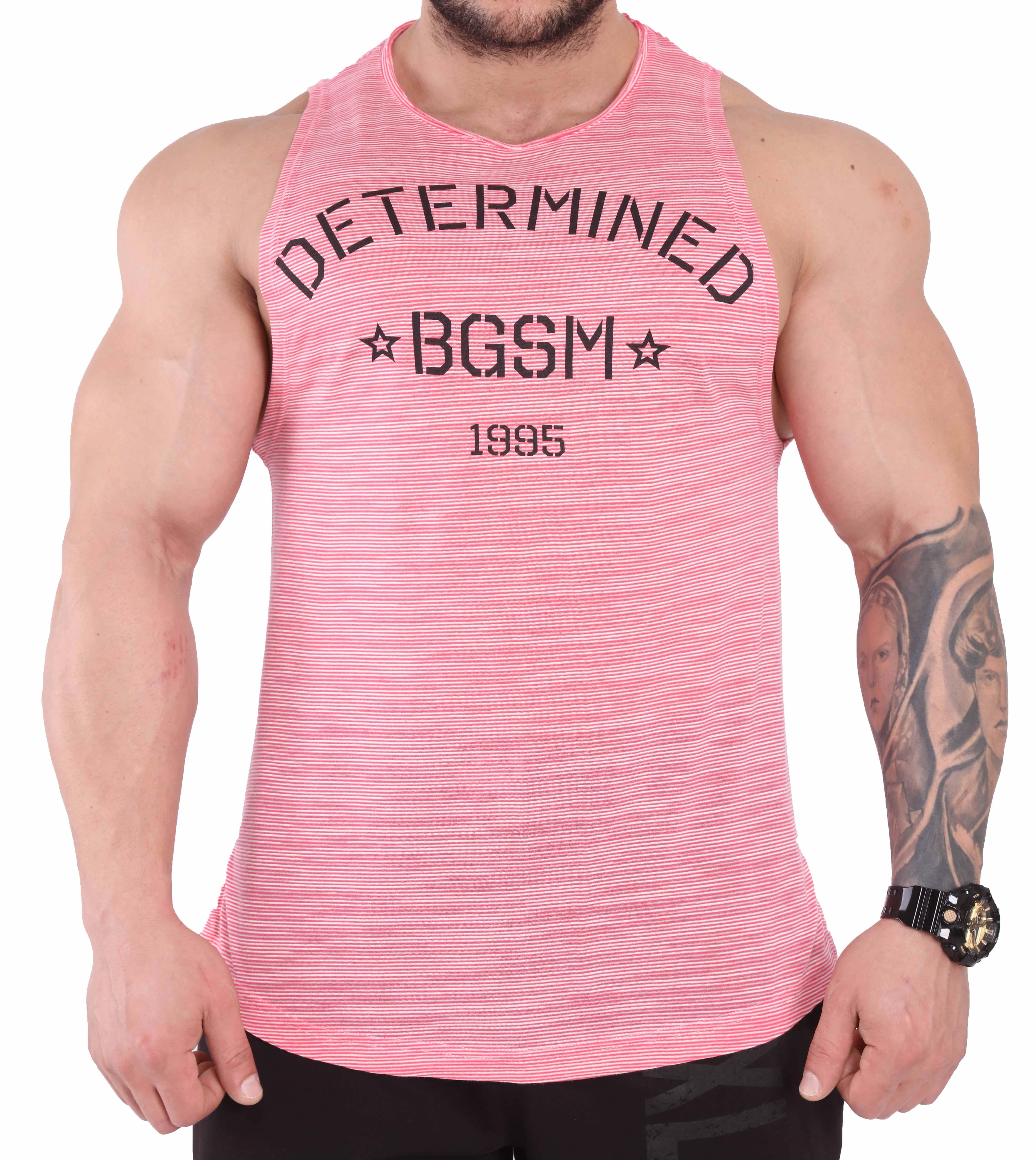 Fitness Spor Atlet Gym Tank Top Determined BGSM 2331