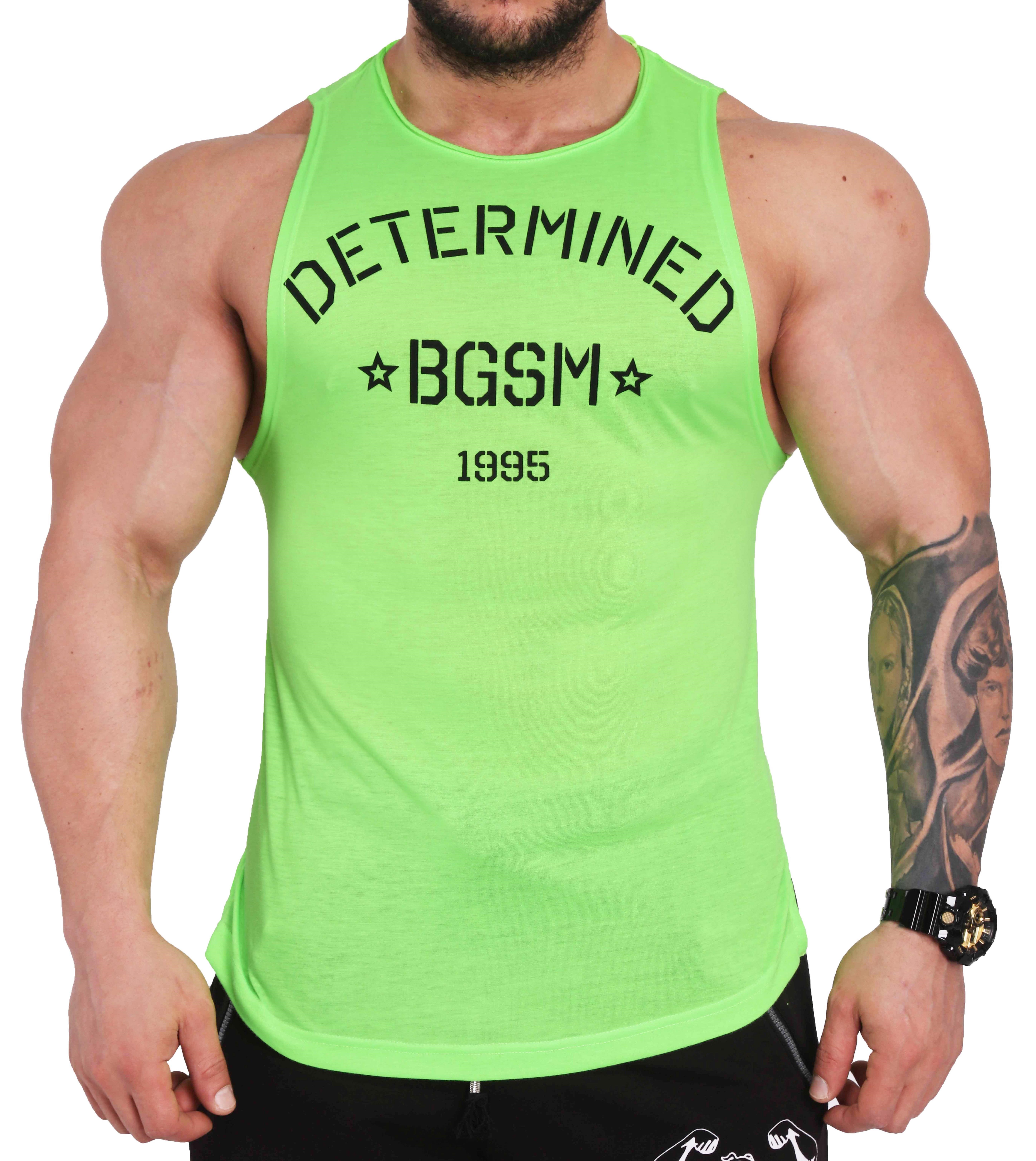 Fitness Spor Atlet Gym Tank Top Determined BGSM 2332