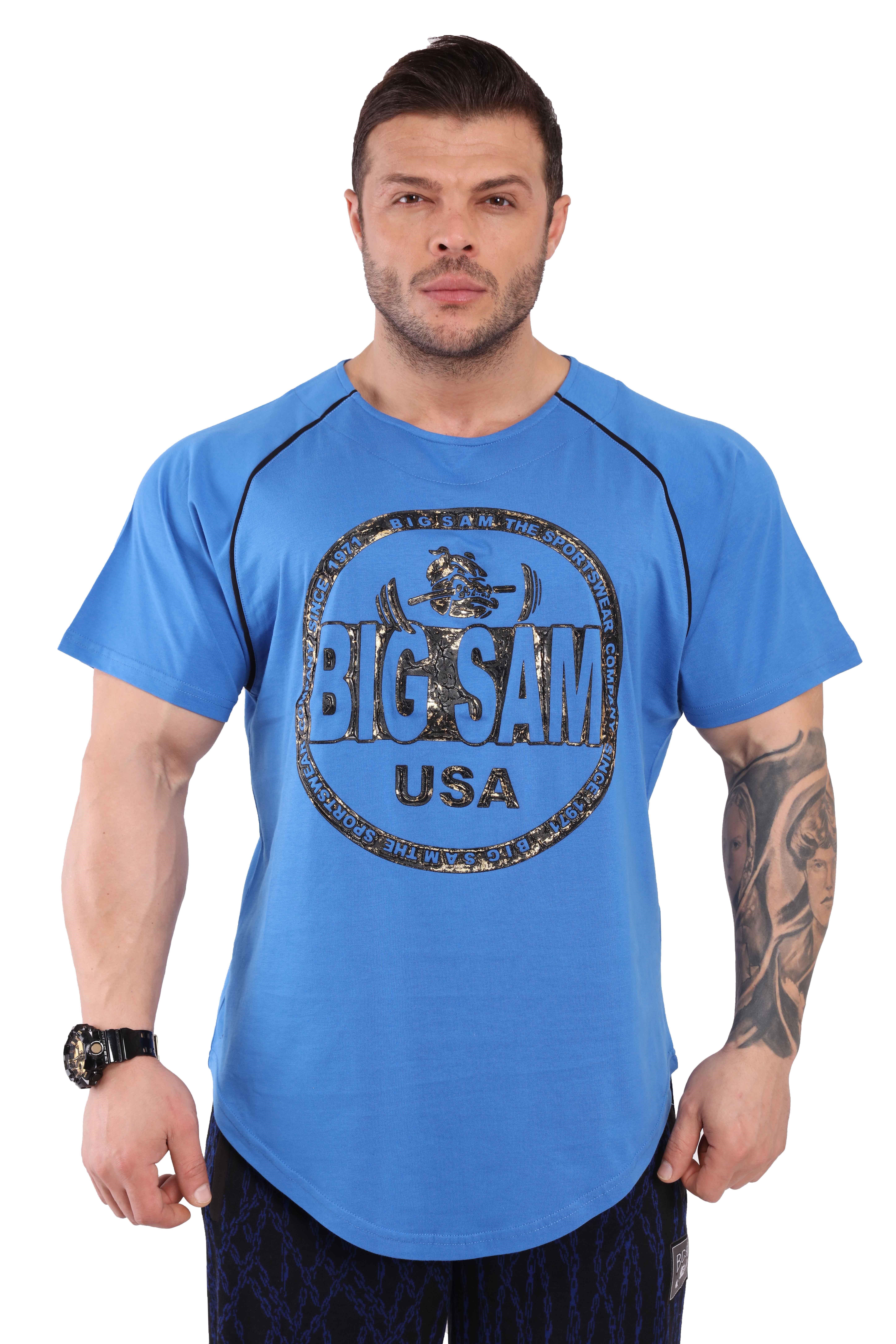 Fitness T-shirt Pamuklu İnce Antrenman Üstü Big Sam 3252