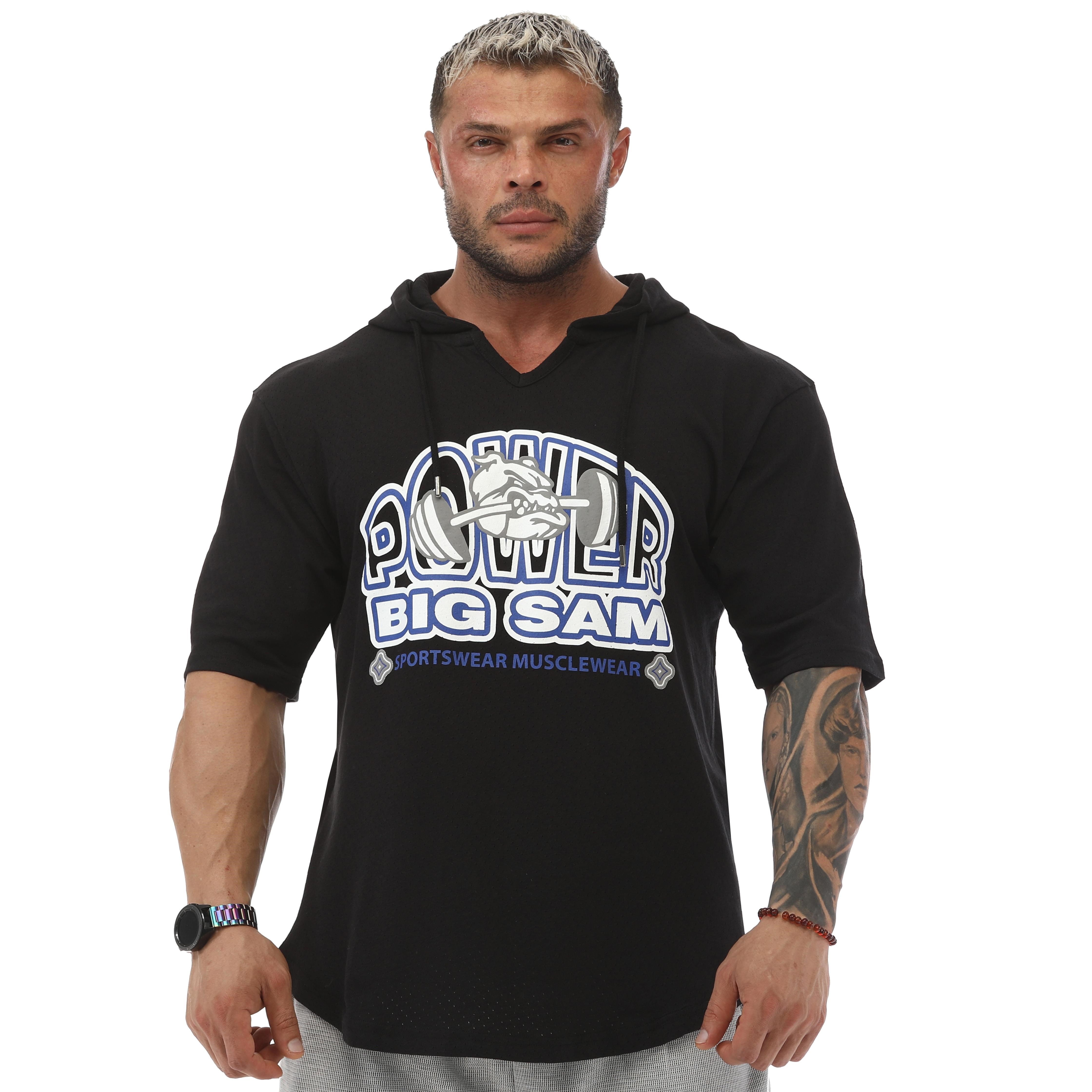 Gym Power Kapşonlu Antrenman Tişörtü Big Sam 3238