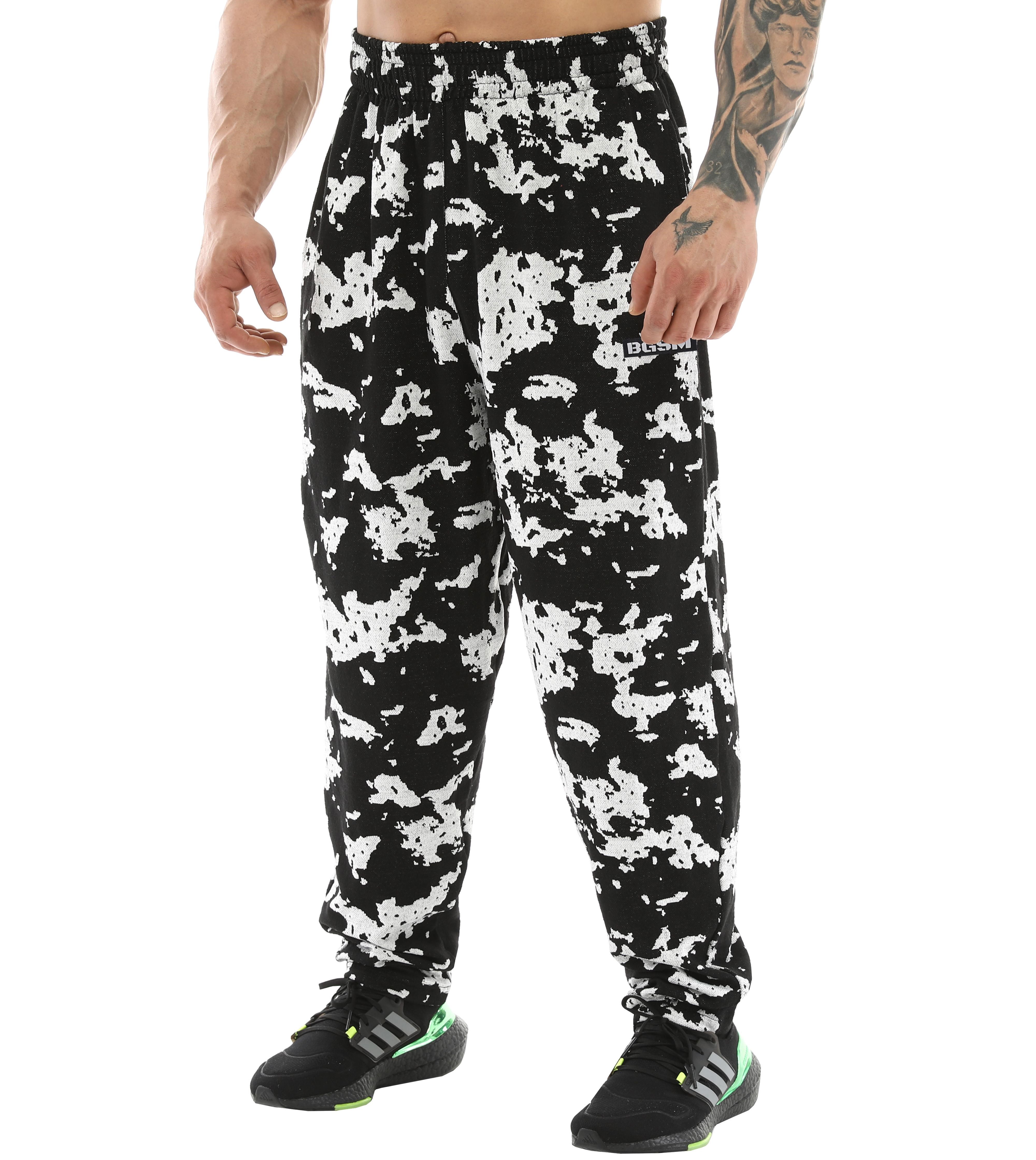 Loose Fit Desenli Eşofman Altı Bodybuilding Pantolon BGSM PNT1374