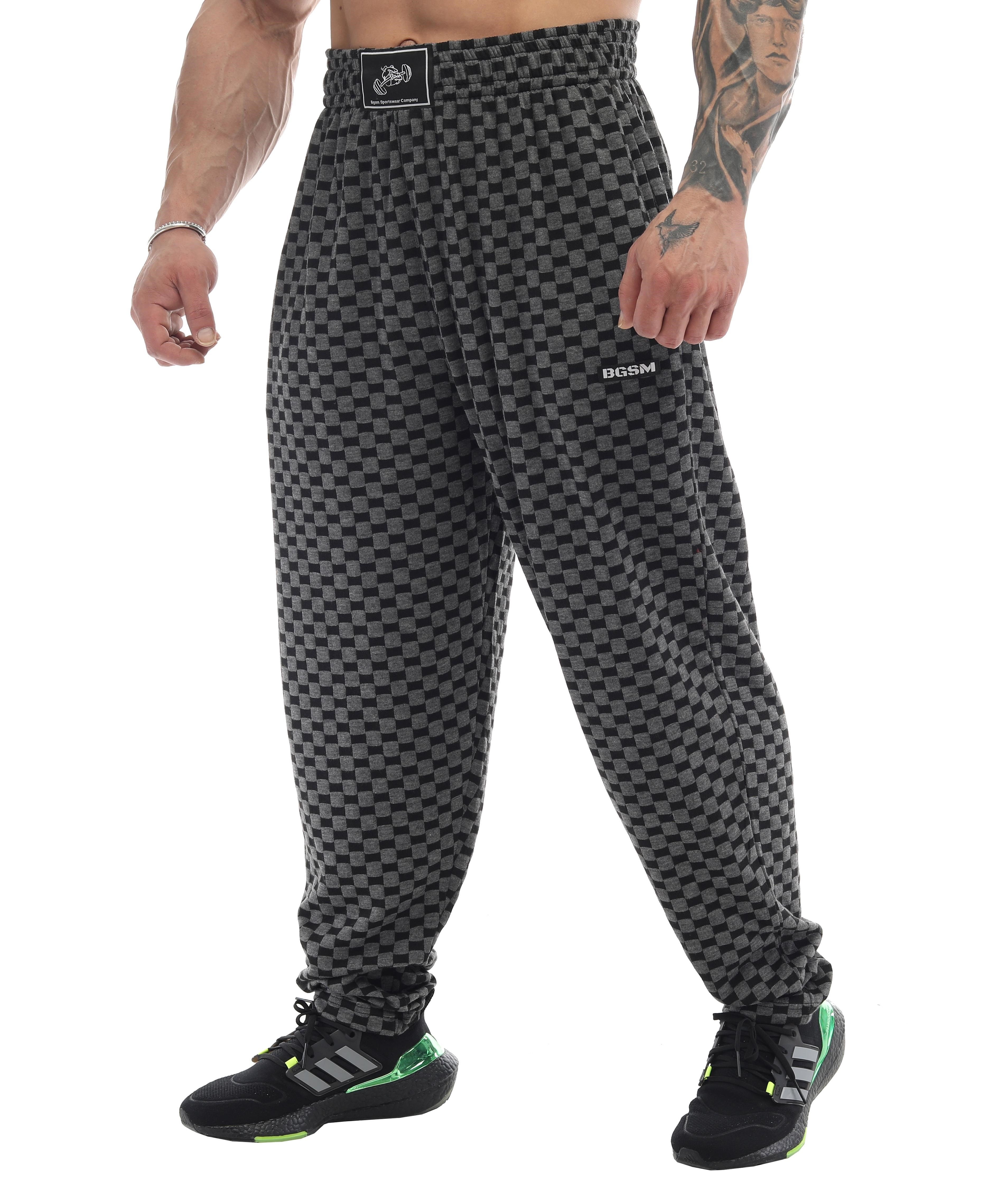 Loose Fit Eşofman Altı Damalı Spor Pantolon BGSM PNT1371