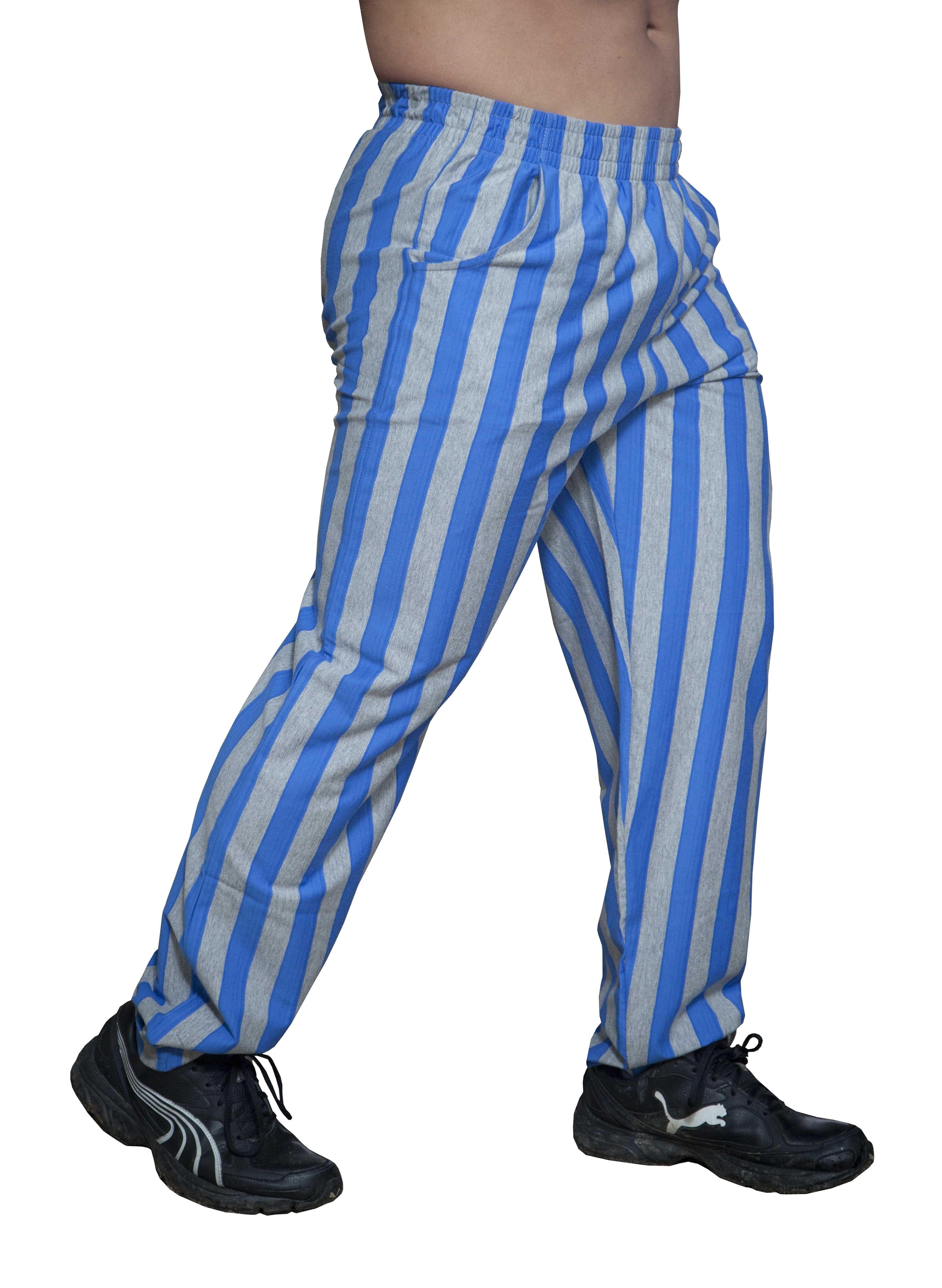 Mavi Çizgili Body Pantolon 1012
