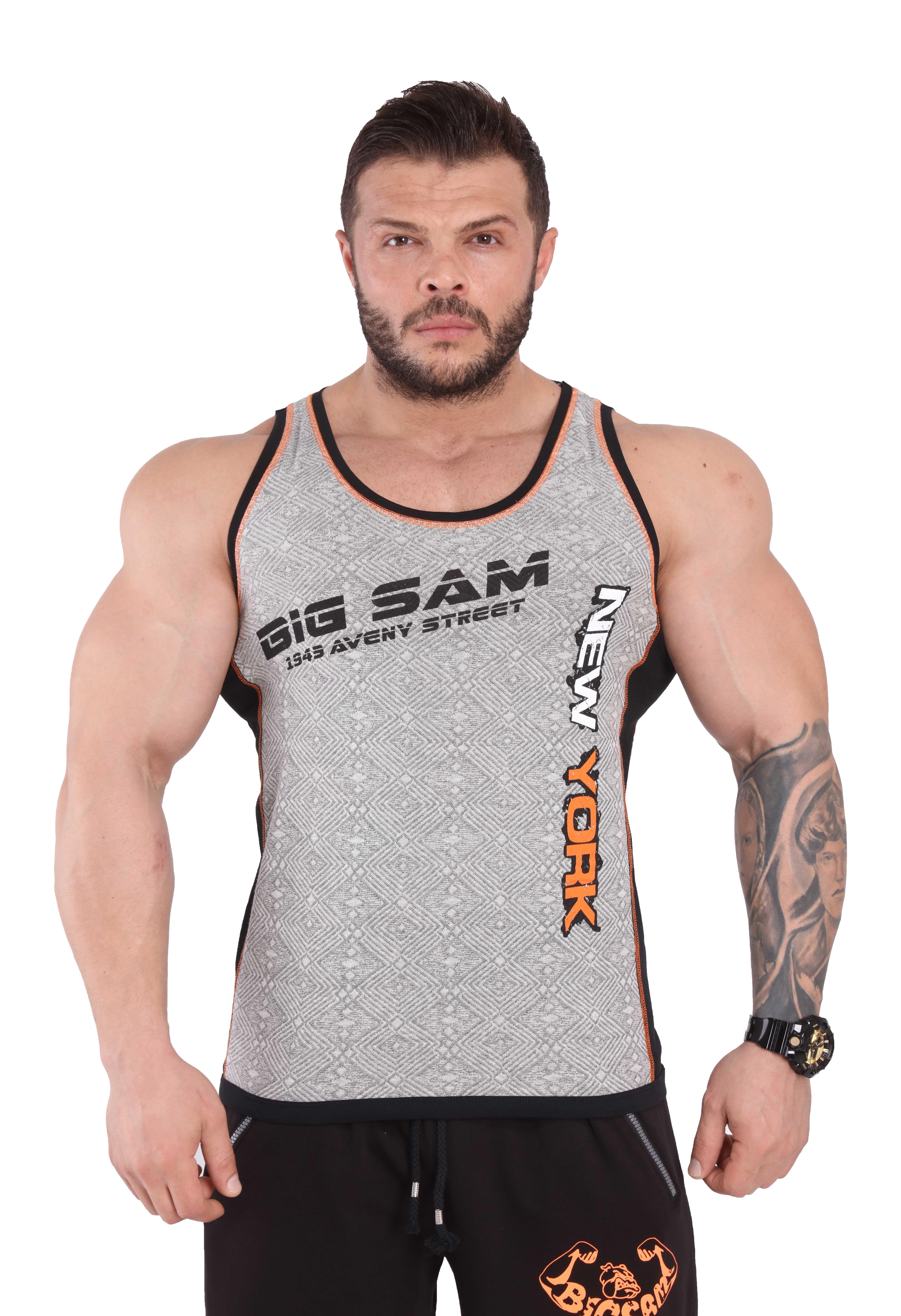 Naturel Antrenman Atleti Kolsuz T-shirt Big Sam 2249
