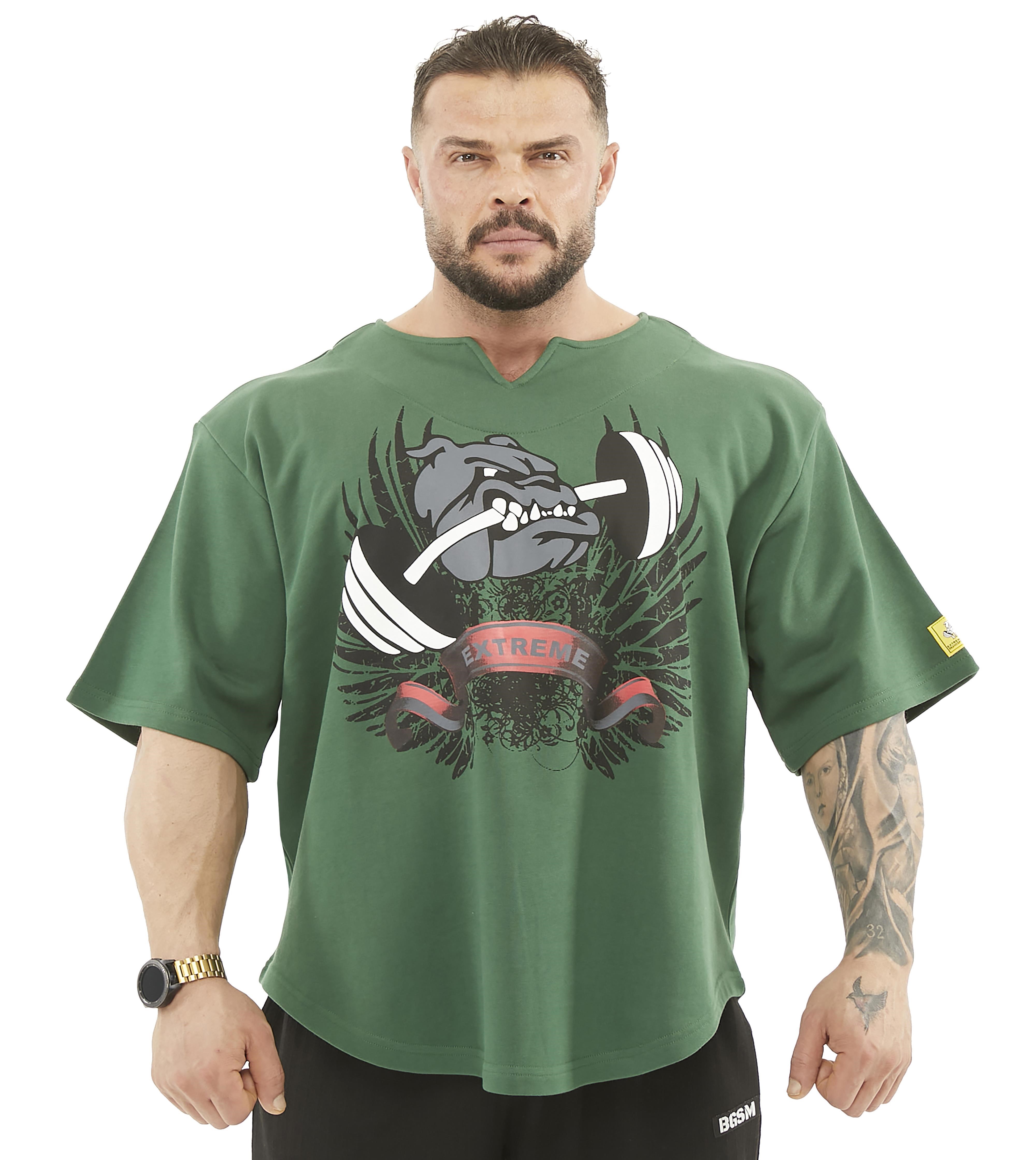 Oversize Antrenman Tişörtü Kalın Cardio Rag Top Big Sam 3210