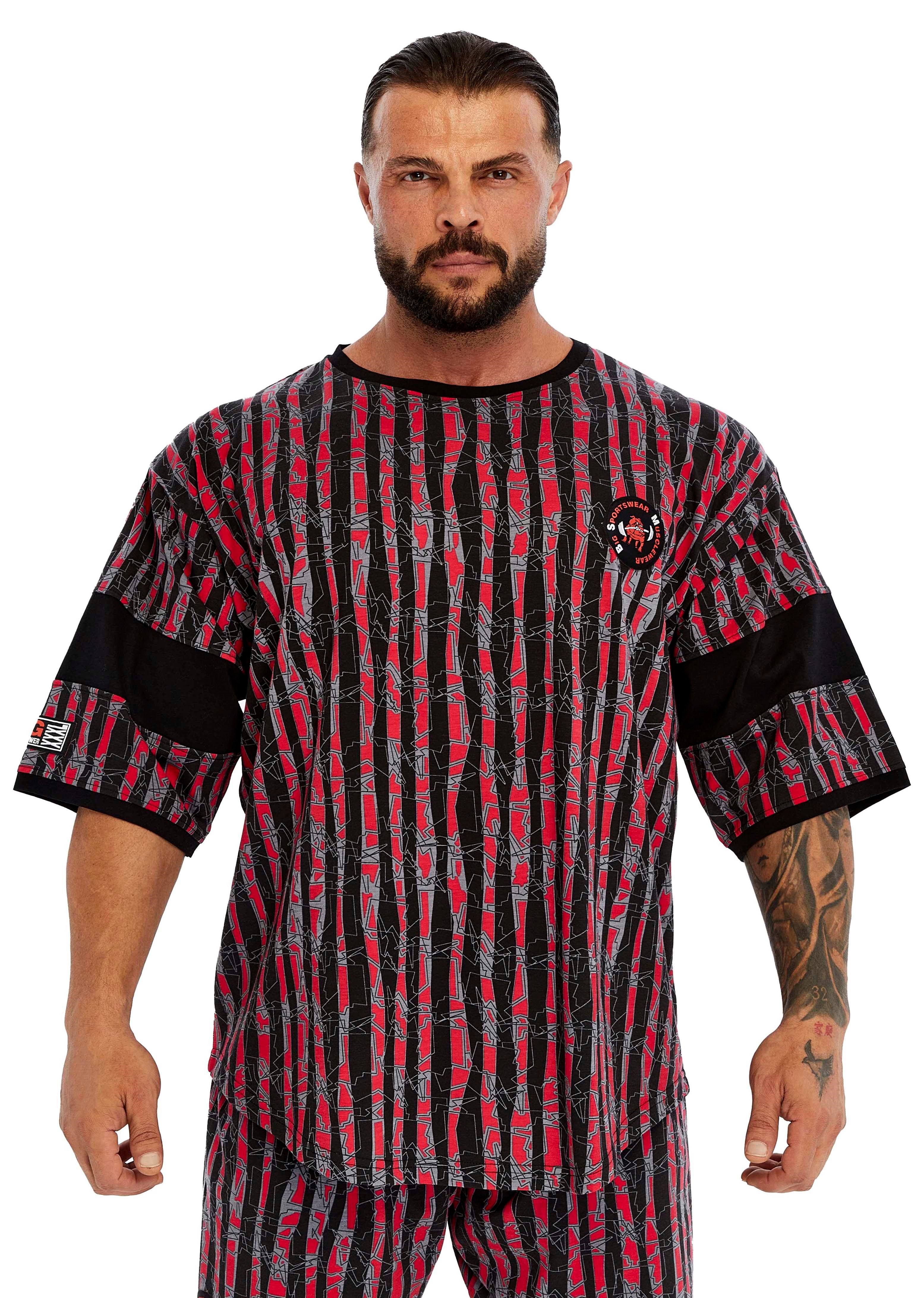 Oversize Bodybuilding Gym Rag Top T-shirt Big Sam 3292