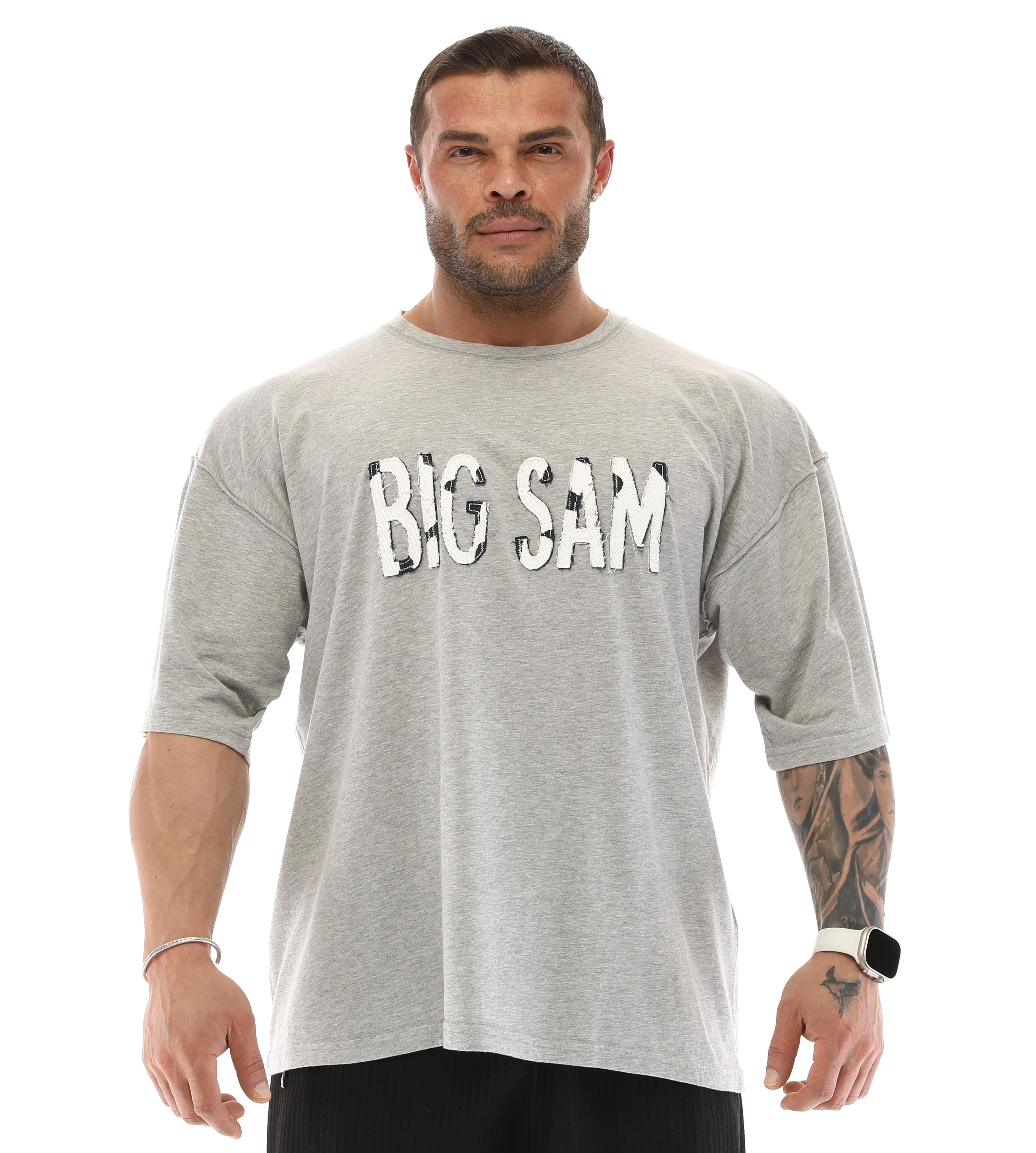 Oversize Gri Melanj T-shirt Big Sam 2614