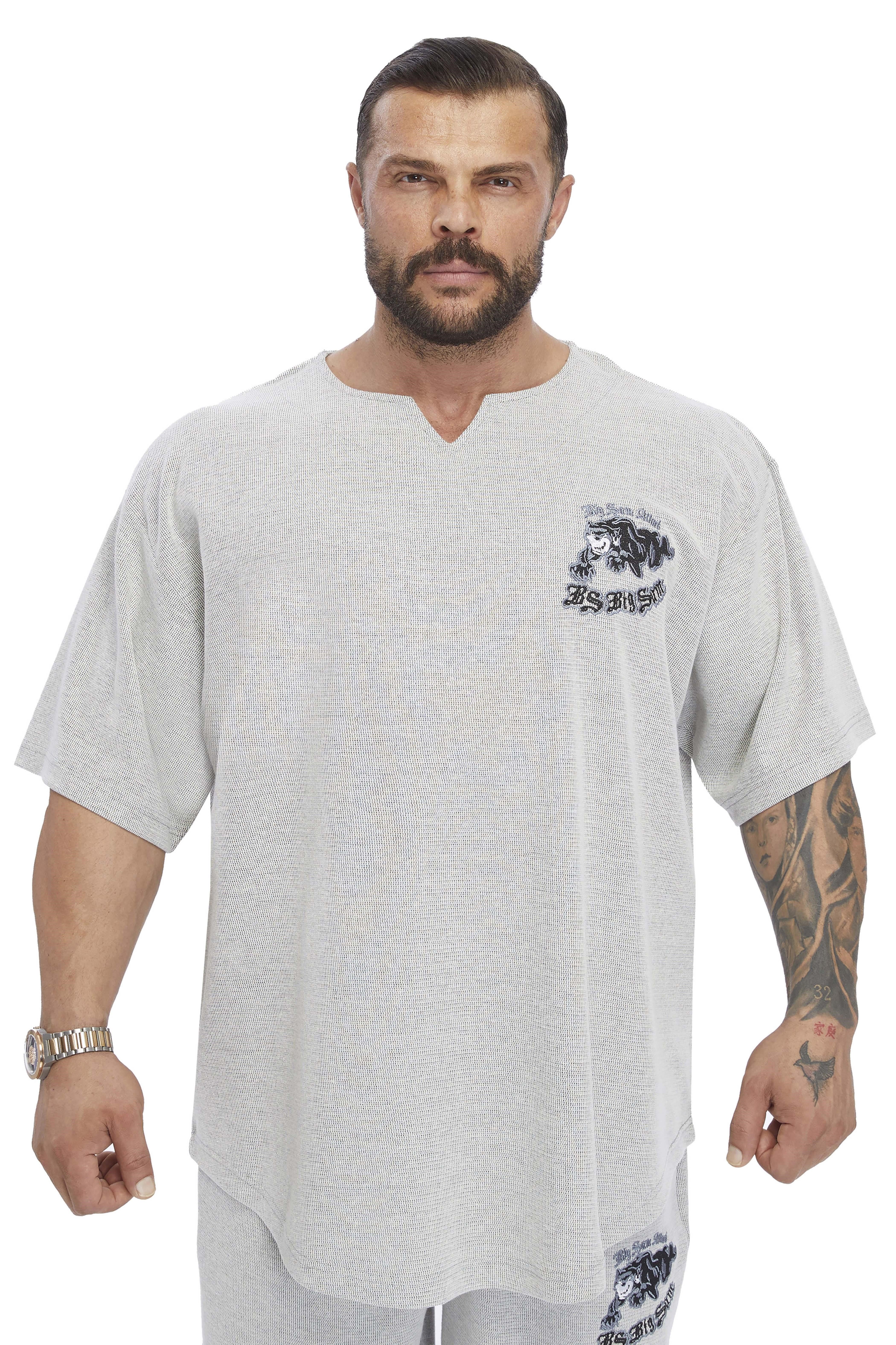 Oversize Nakışlı Rag Top T-shirt 3366 Big Sam