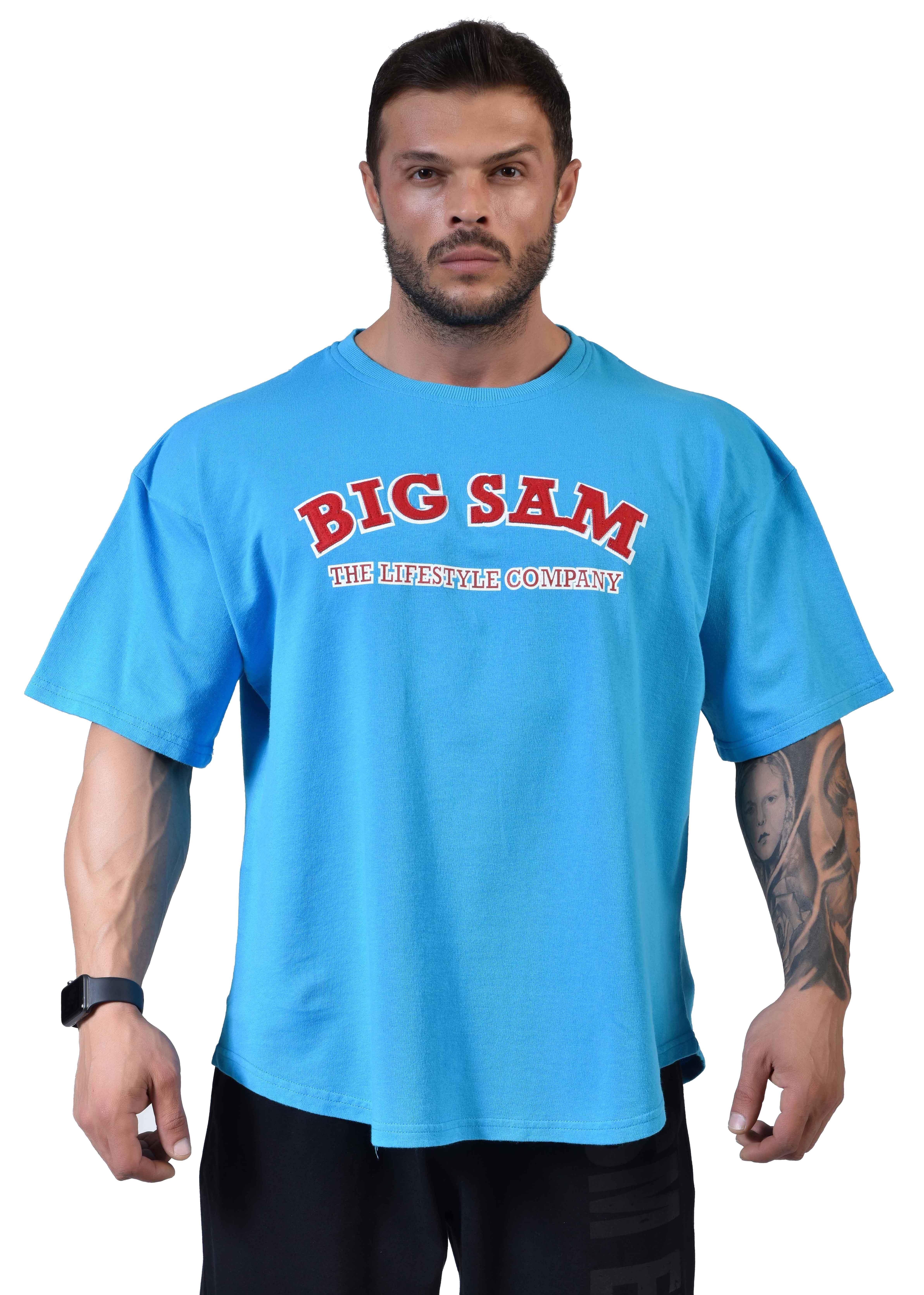 Oversize Pamuk Spor T-shirt Big Sam 3109