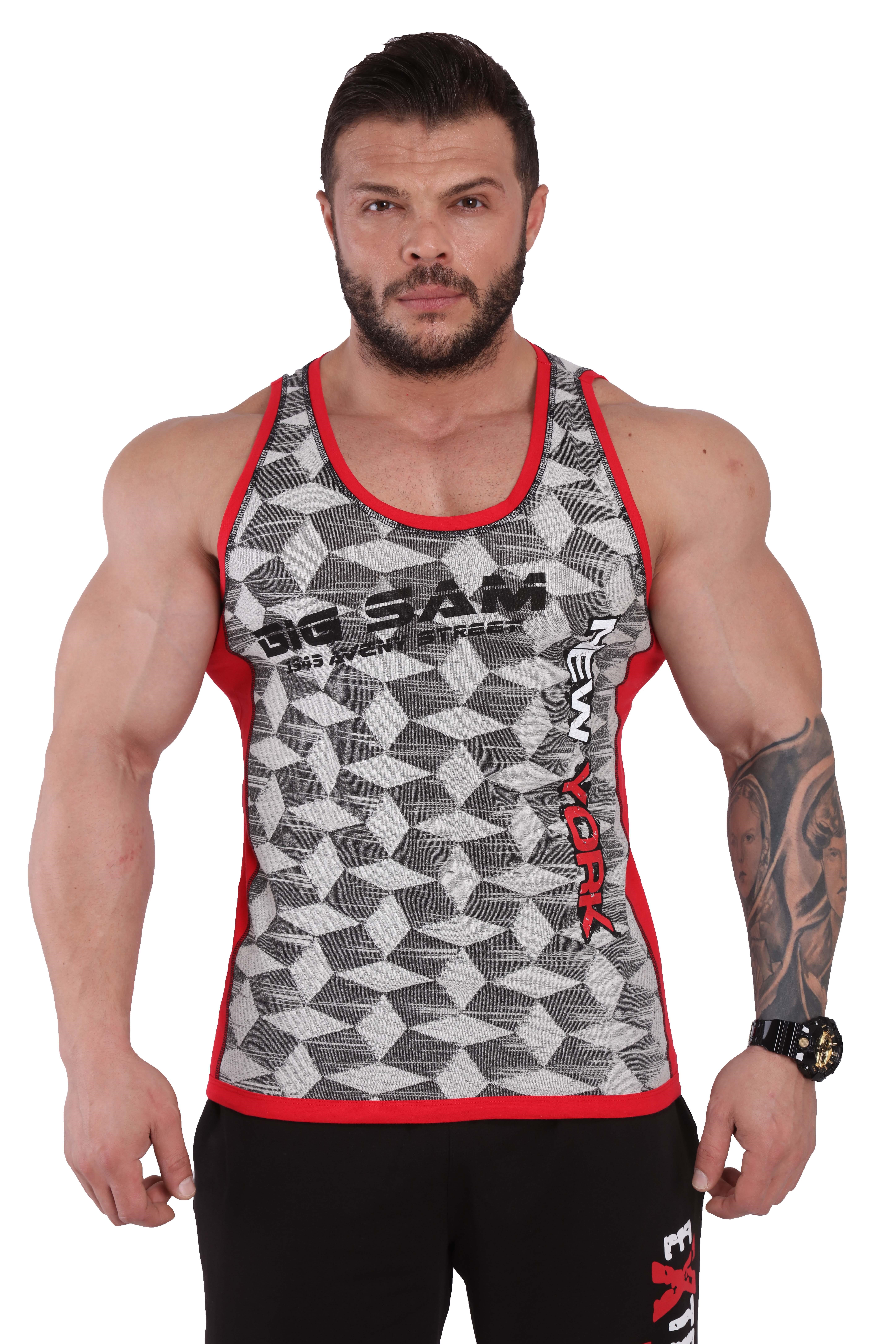 Parçalı Sporcu Atlet Kolsuz T-shirt Big Sam 2251