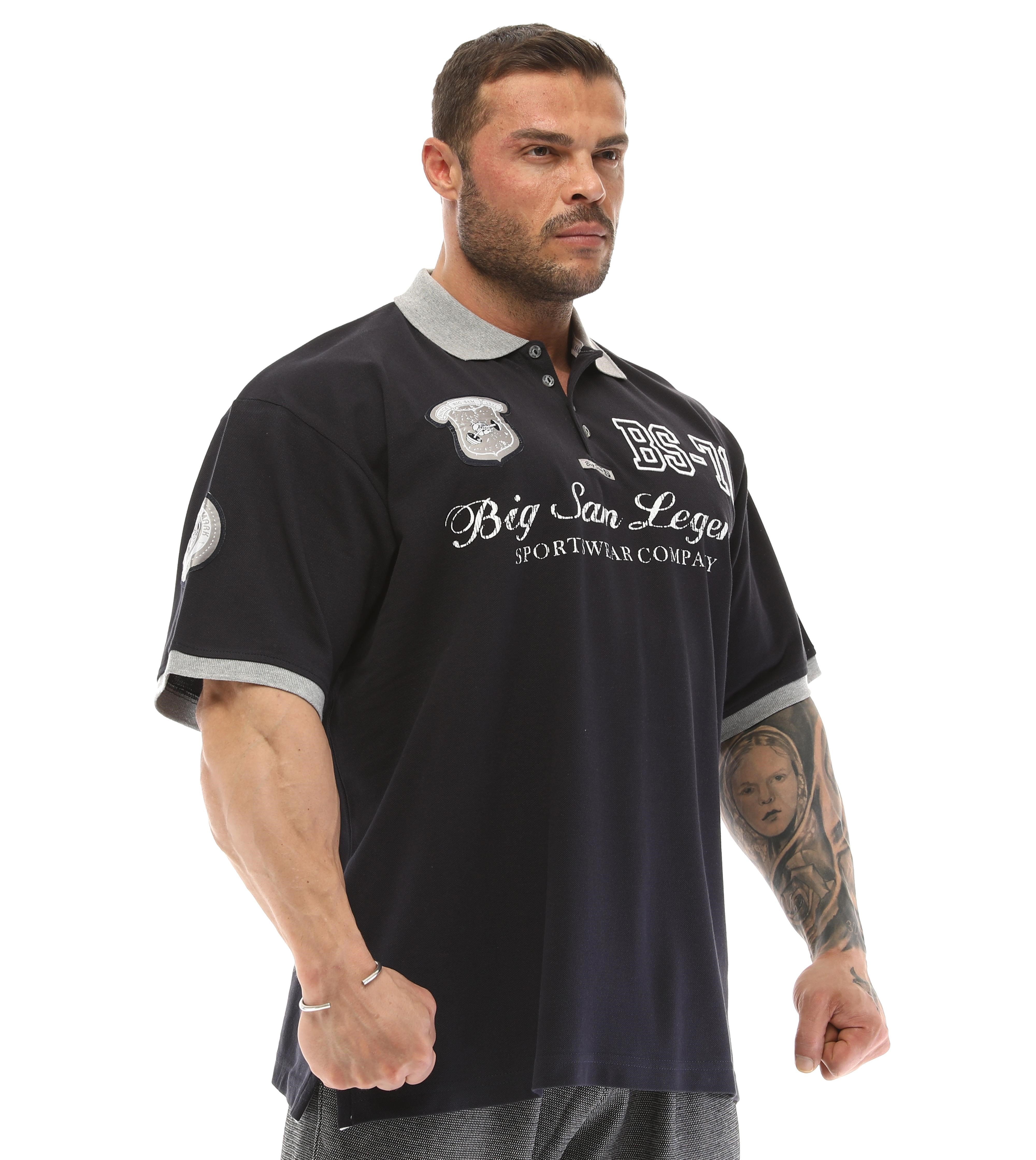 Polo Yaka Lacivert Tişört Big Sam 2832