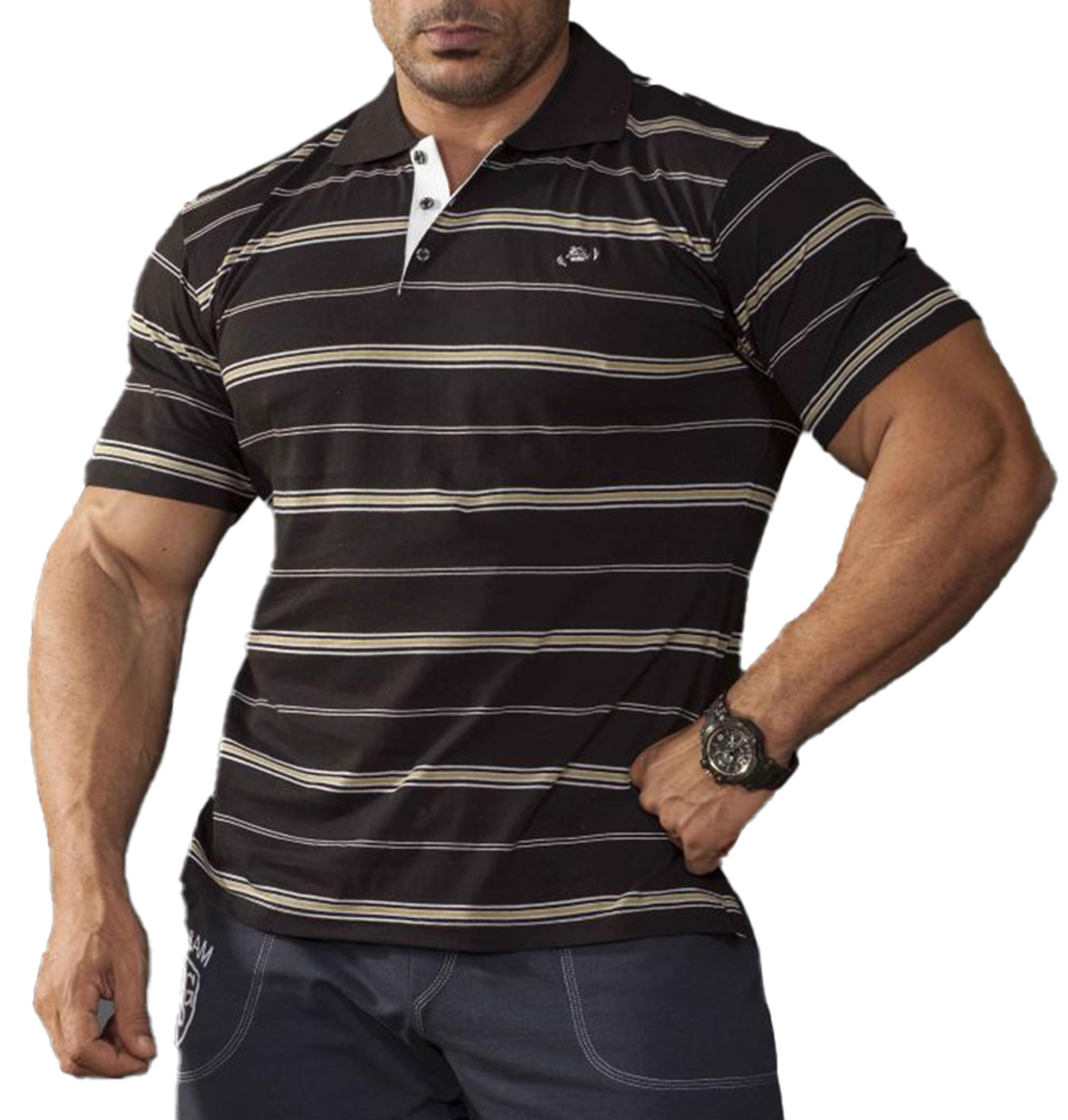 Polo Yaka Pamuklu Tişört Big Sam 2742