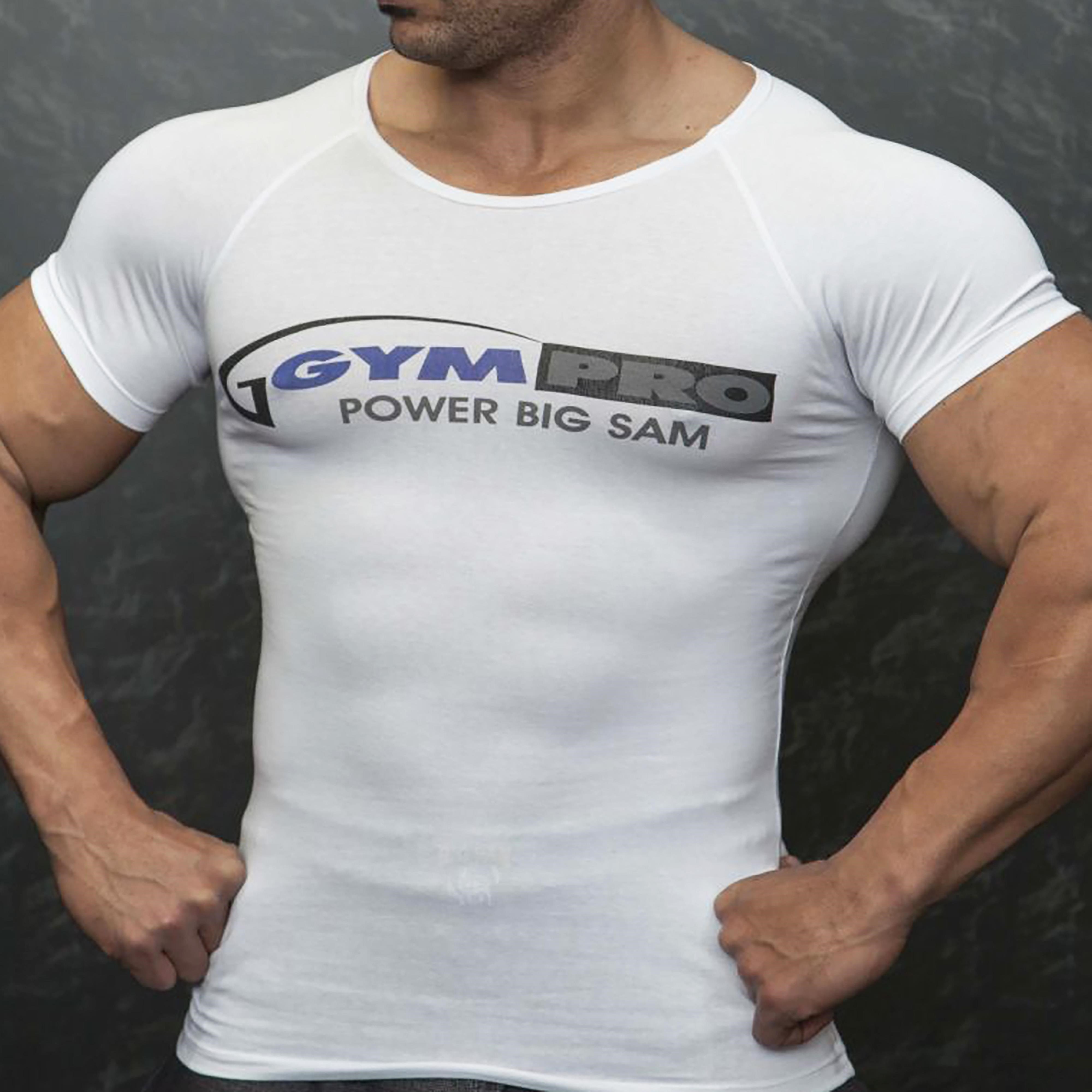 Slim Fit Beyaz Body Tişört Big Sam 2842
