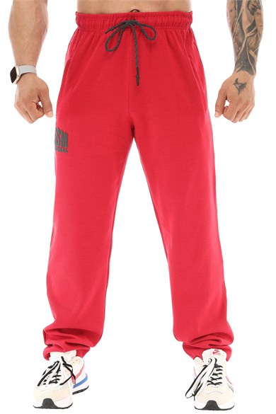 Erkek Loose Fit Baggy Eşofman Altı, Fermuarlı Cepli Spor Pantolon BGSM 1192