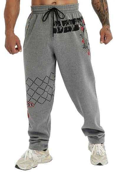 Erkek Loose Fit Kışlık Eşofman Altı 3 İplik Spor Pantolon Big Sam