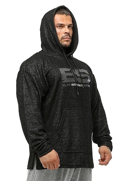 Erkek Oversize Havlu Kapüşonlu Ön Cepli Sweatshirt Big Sam 4719