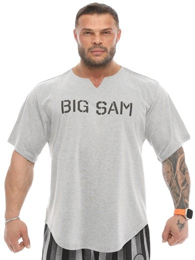 Erkek Oversize Spor Tişört Gym Rag Top Big Sam 3332