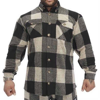 Oversize Havlu Kışık Oduncu Gömlek BGSM 5058