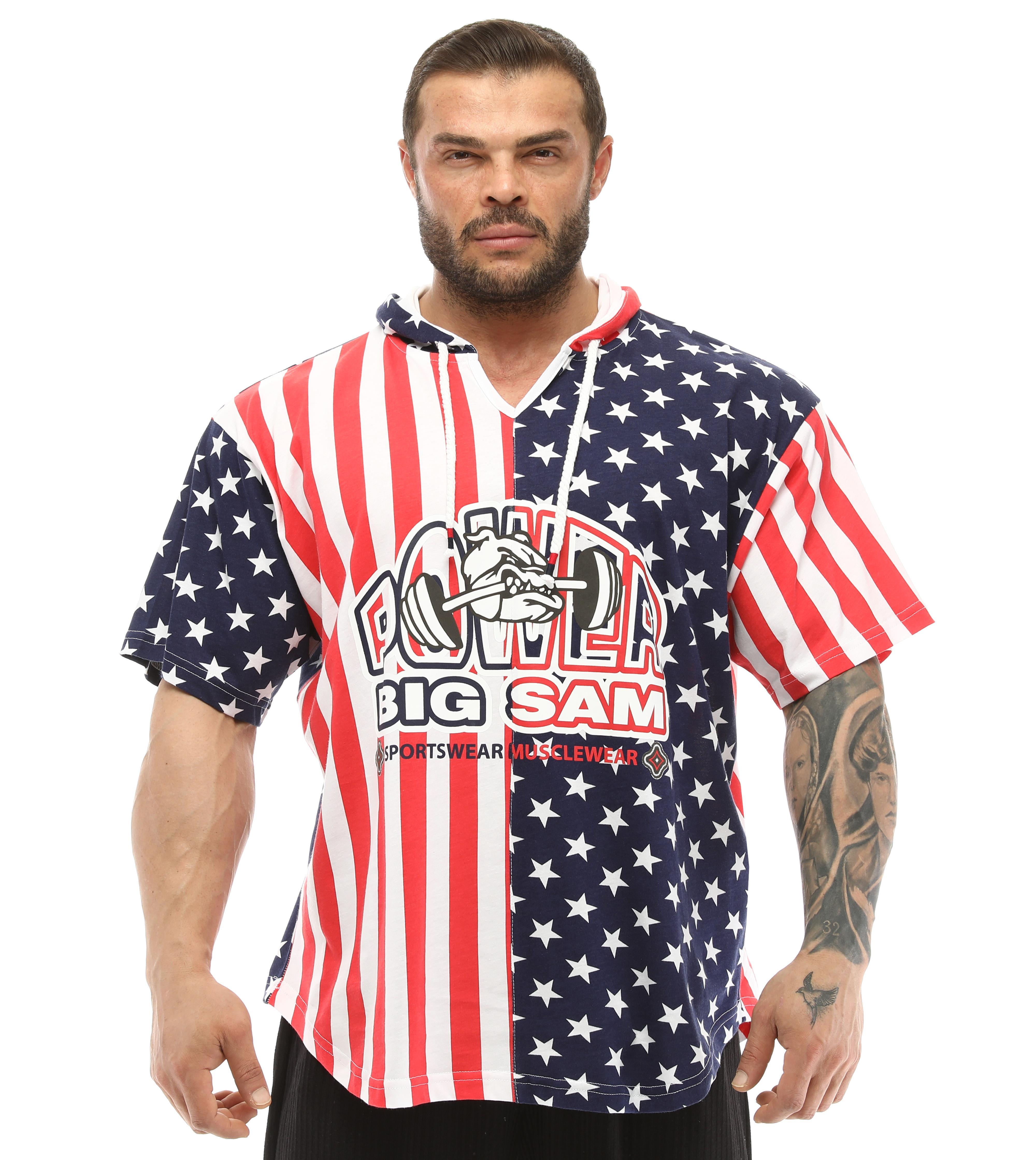 Amerikan Kapşonlu Antrenman Tişörtü Big Sam 3234