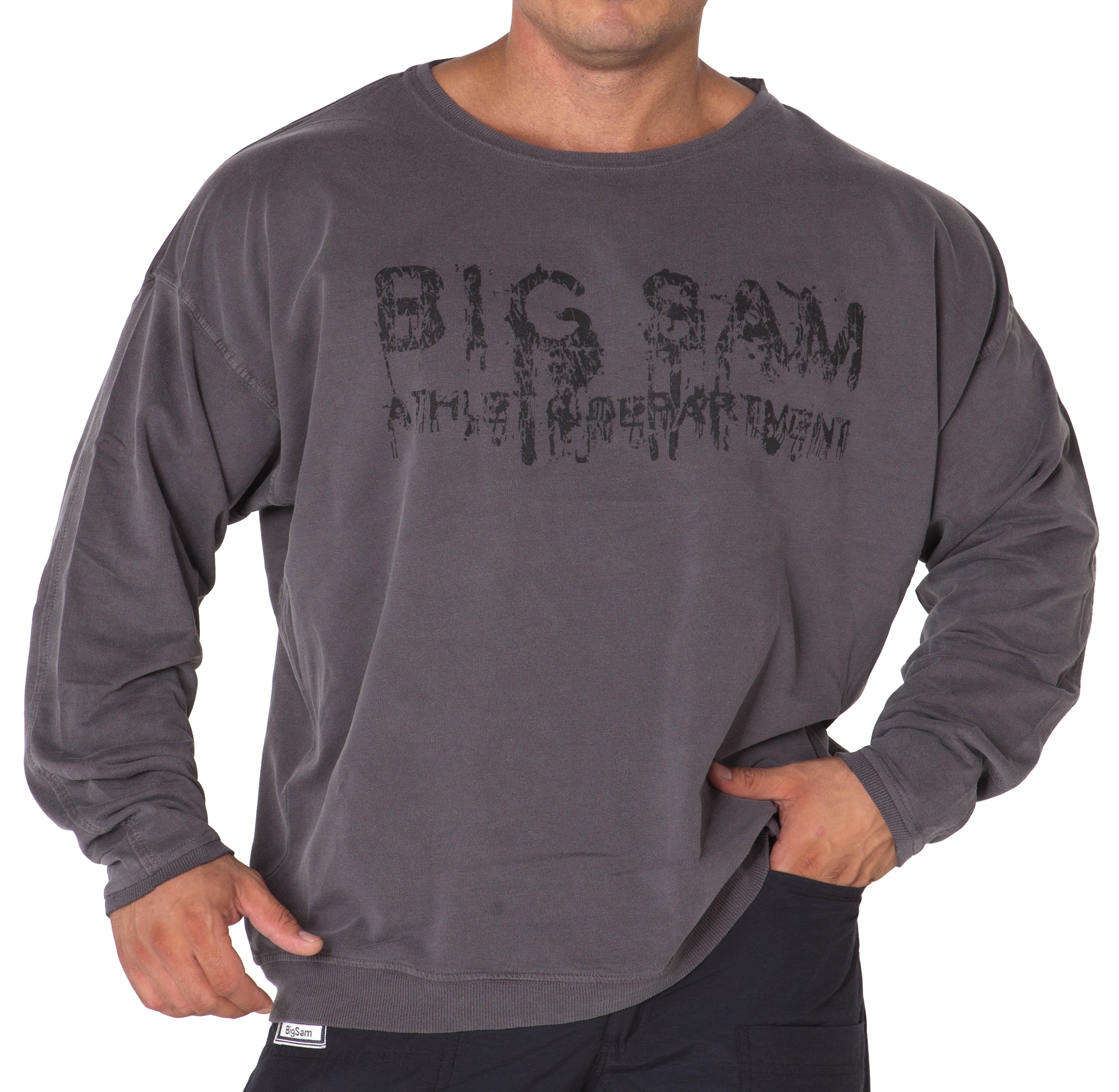 Antrasit Mevsimlik Sweatshirt Rahat Kesim Big Sam 4519