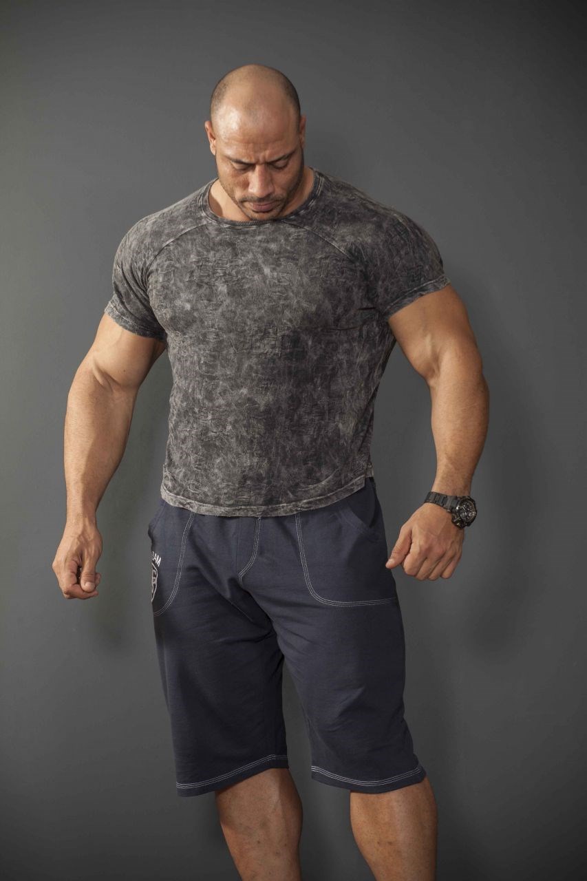 Antrasit Slim Fit Tişört Big Sam 2876