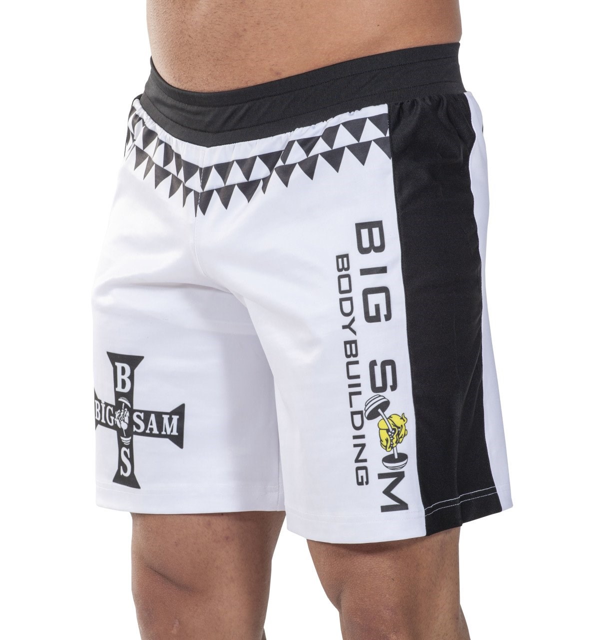 Beyaz Fitness Antrenman Şortu Big Sam 1446