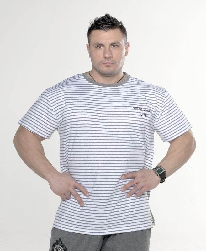 Beyaz Klasik Pamuklu Tişört Big Sam 2691