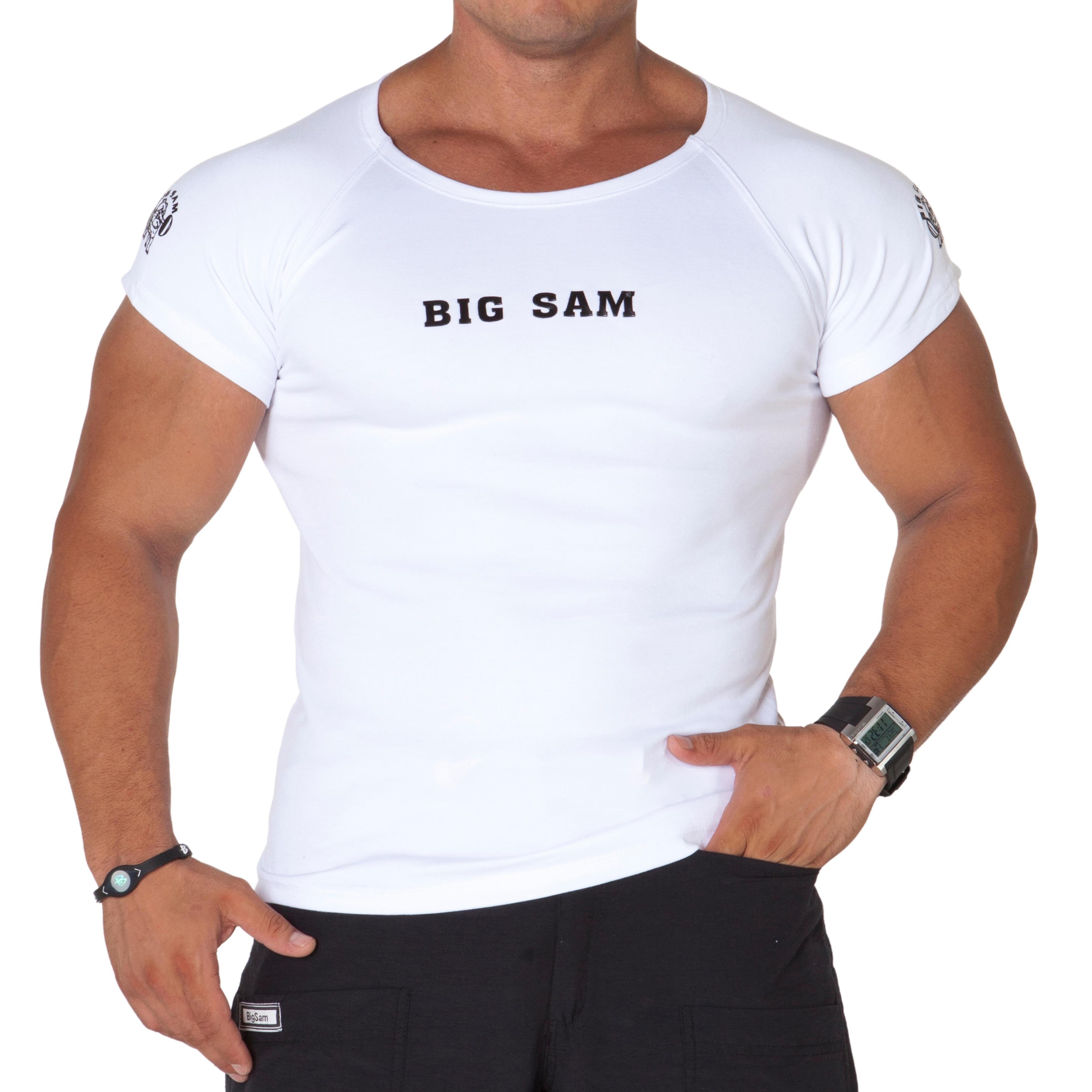 Beyaz Slim Fit Tişört Big Sam 2568