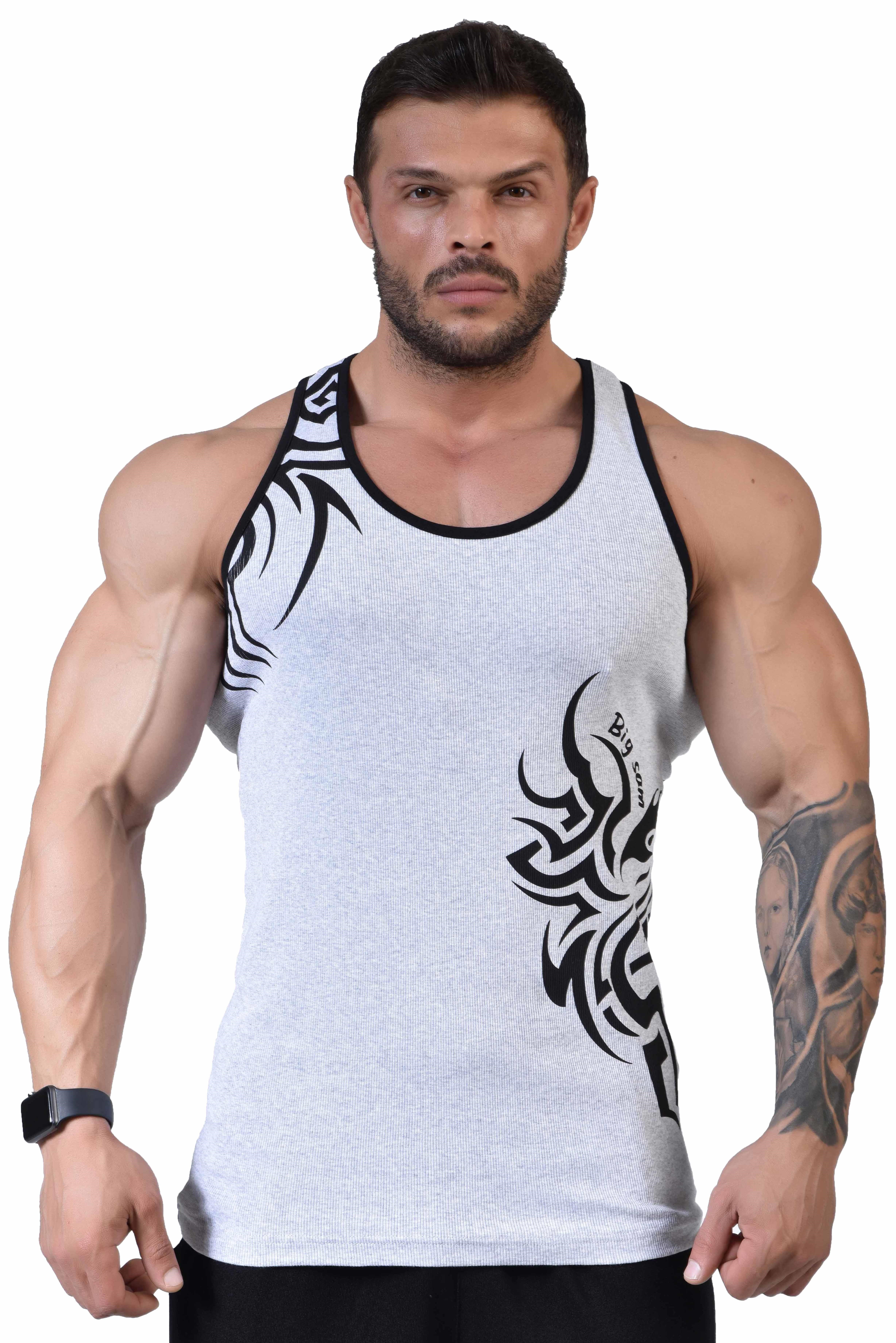 Big Sam Streç Gym Tank Top Fitness Atleti 2289