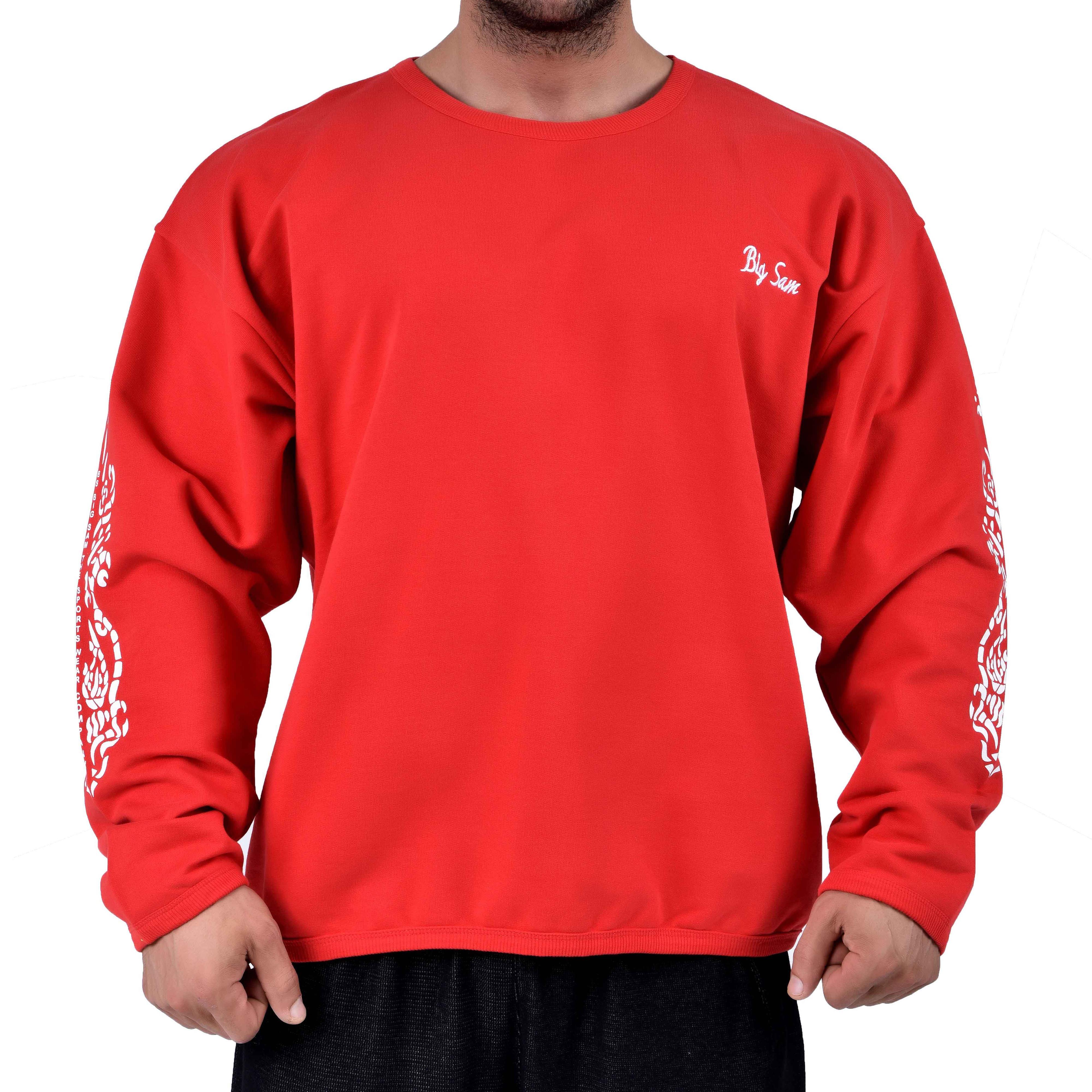 Bisiklet Yaka Bodybuilding Sweatshirt Big Sam 4575