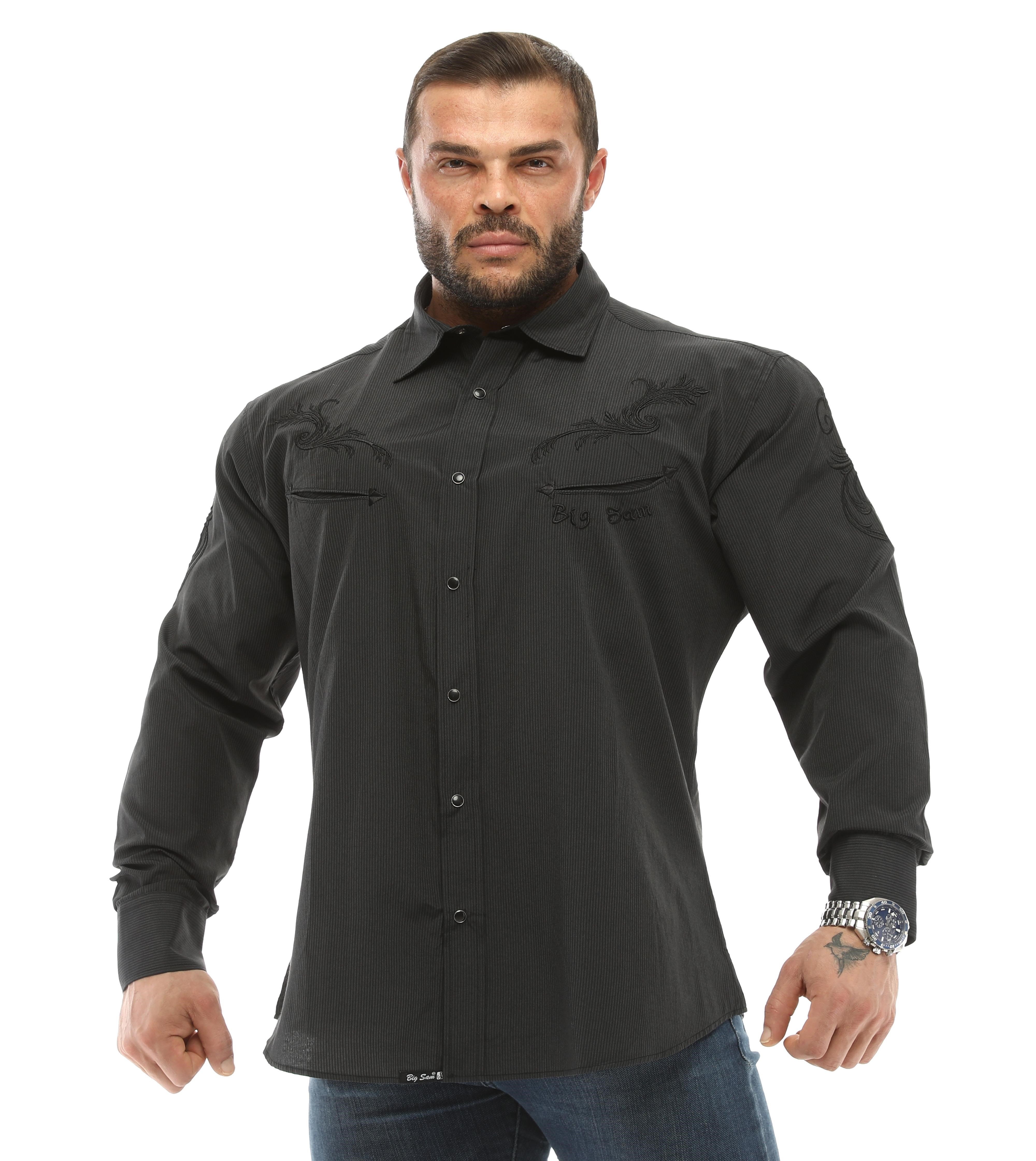 Bol Kesim Gömlek Çıtçıtlı Big Sam 5007