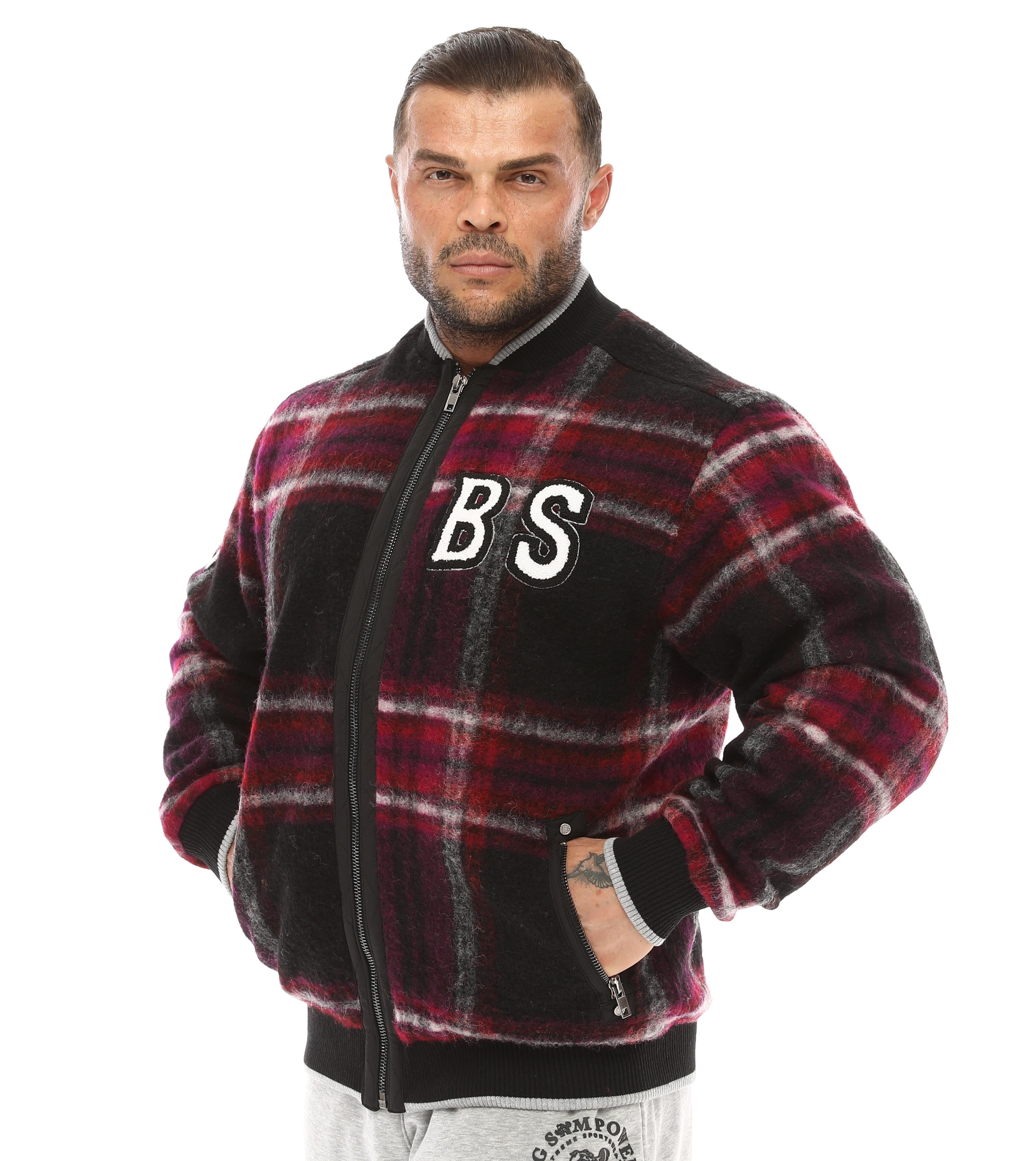 Bordo Kışlık Yün Pilot Ceket Mont Big Sam 4067
