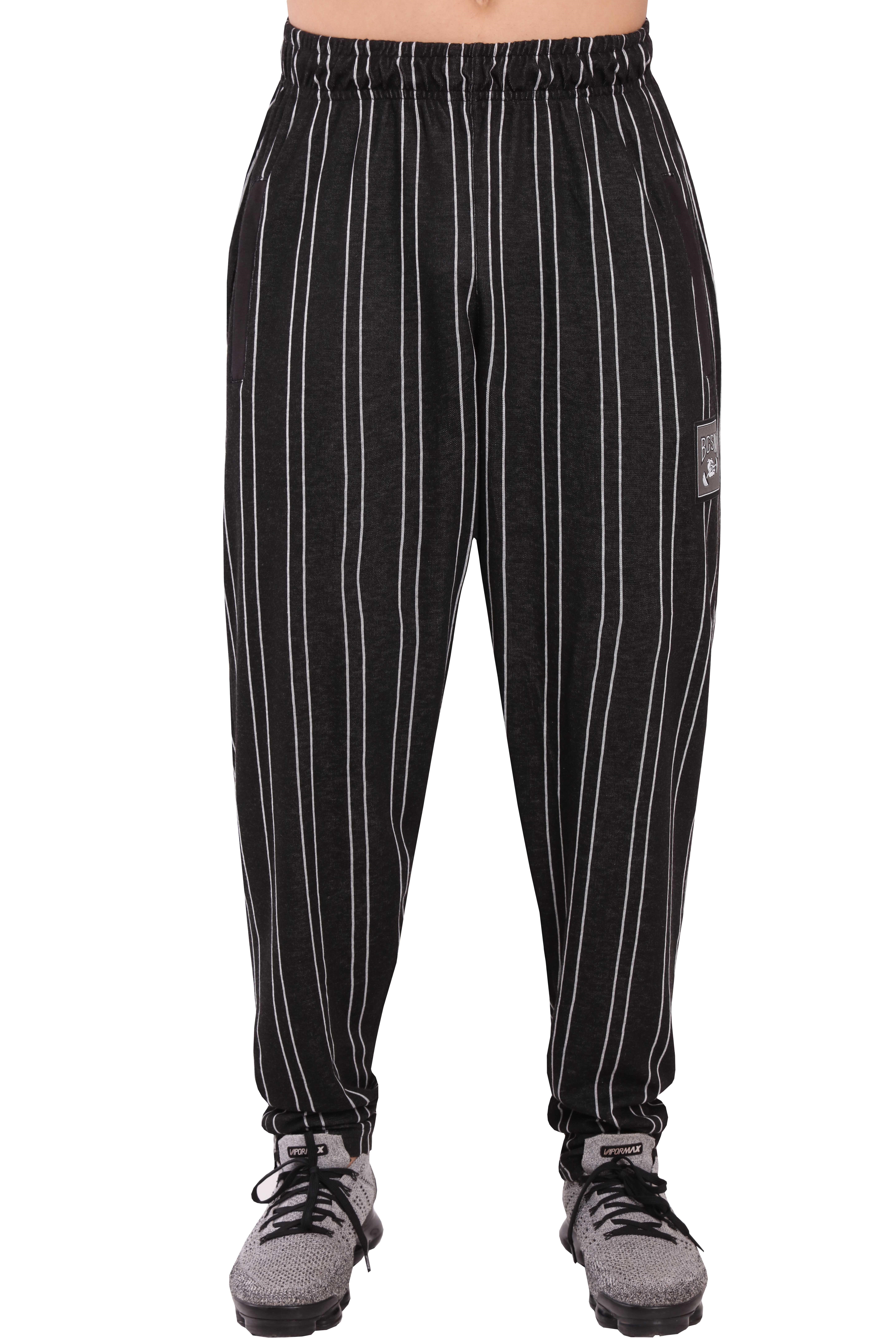 Çizgili Şalvar Kesim Body Pantolon Big Sam 1196