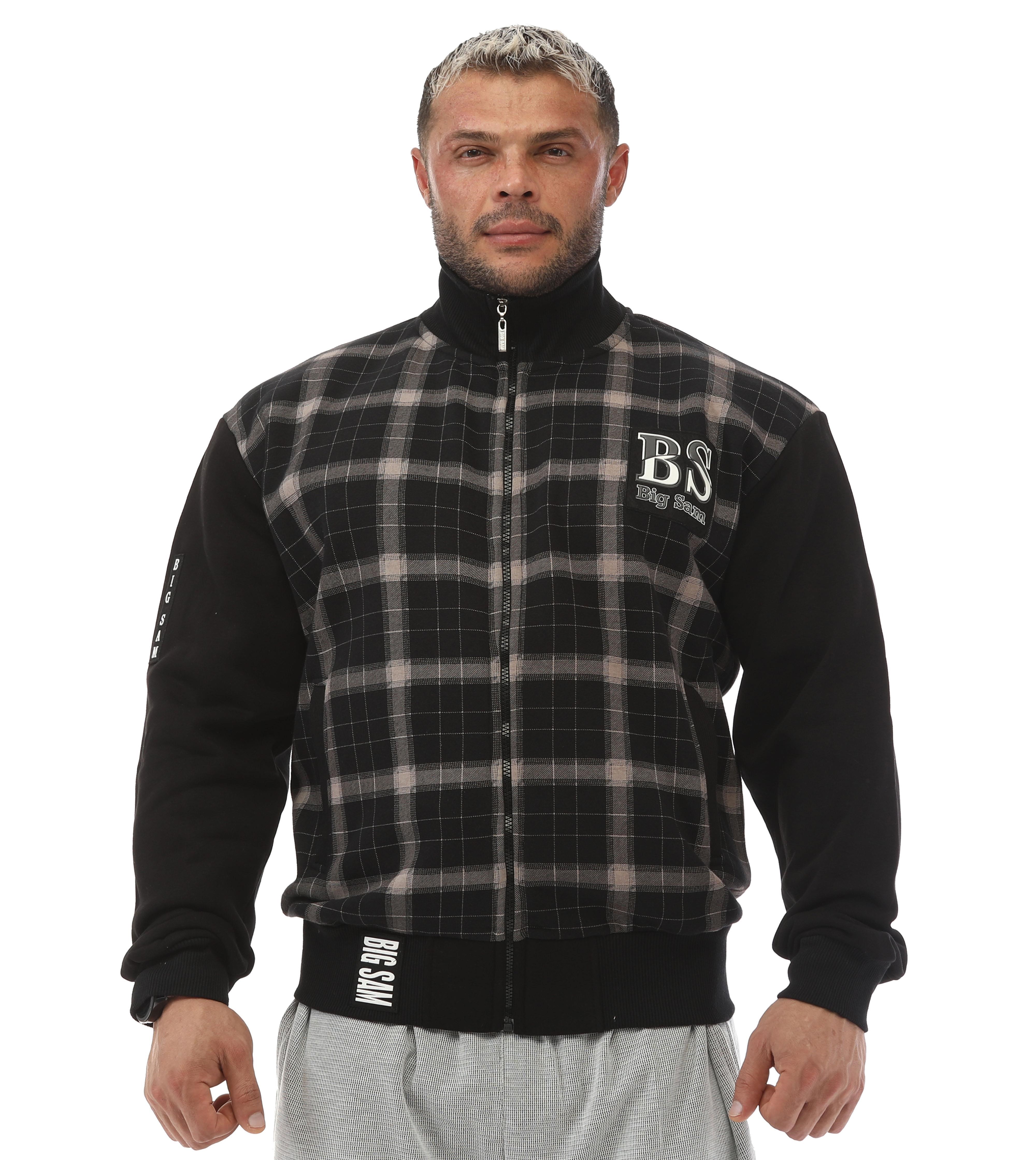 Ekoseli Siyah Ceket Big Sam 3585