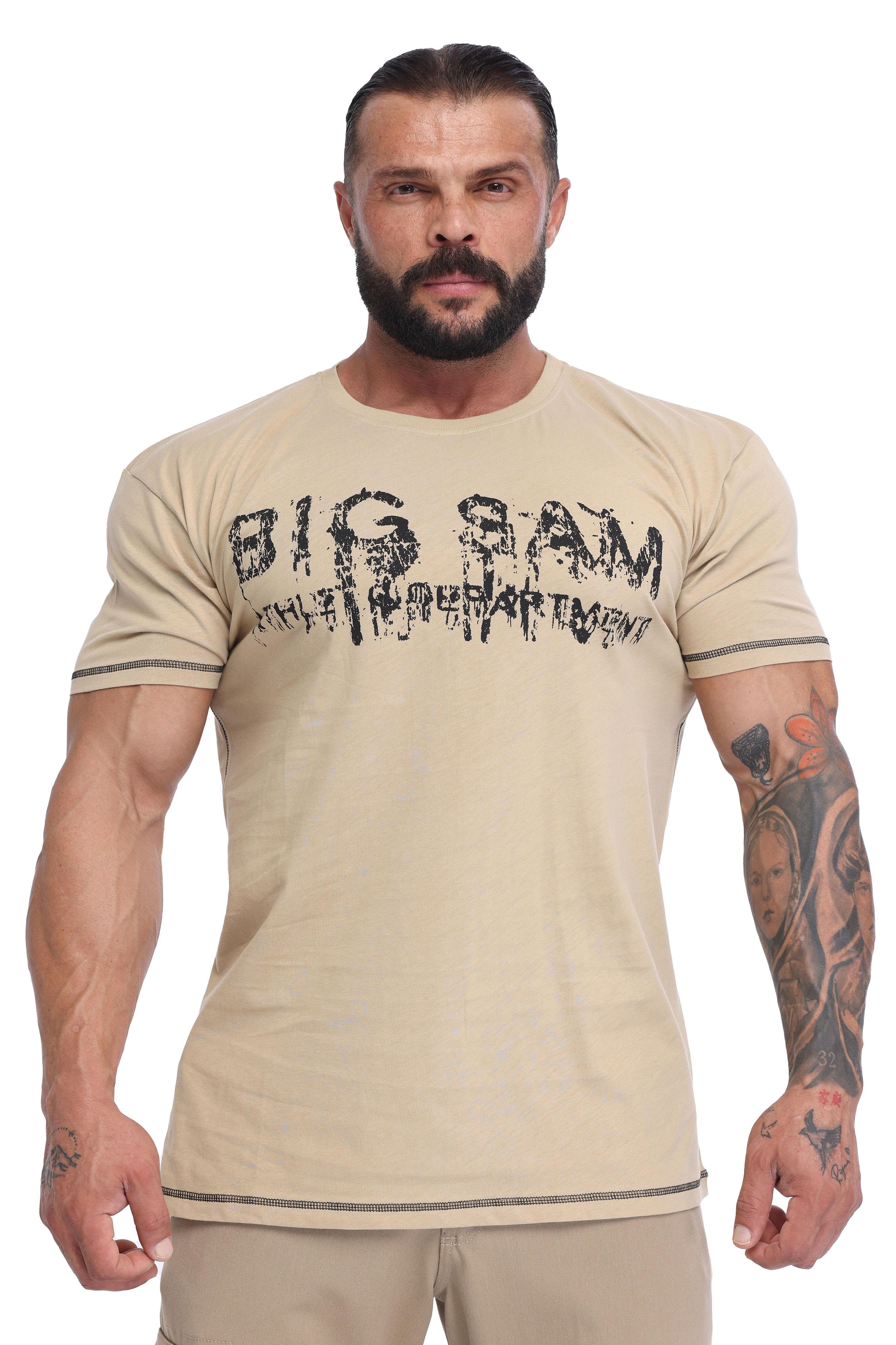 Erkek %100 Pamuk Regular Fit Desert Tişört Big Sam 2856