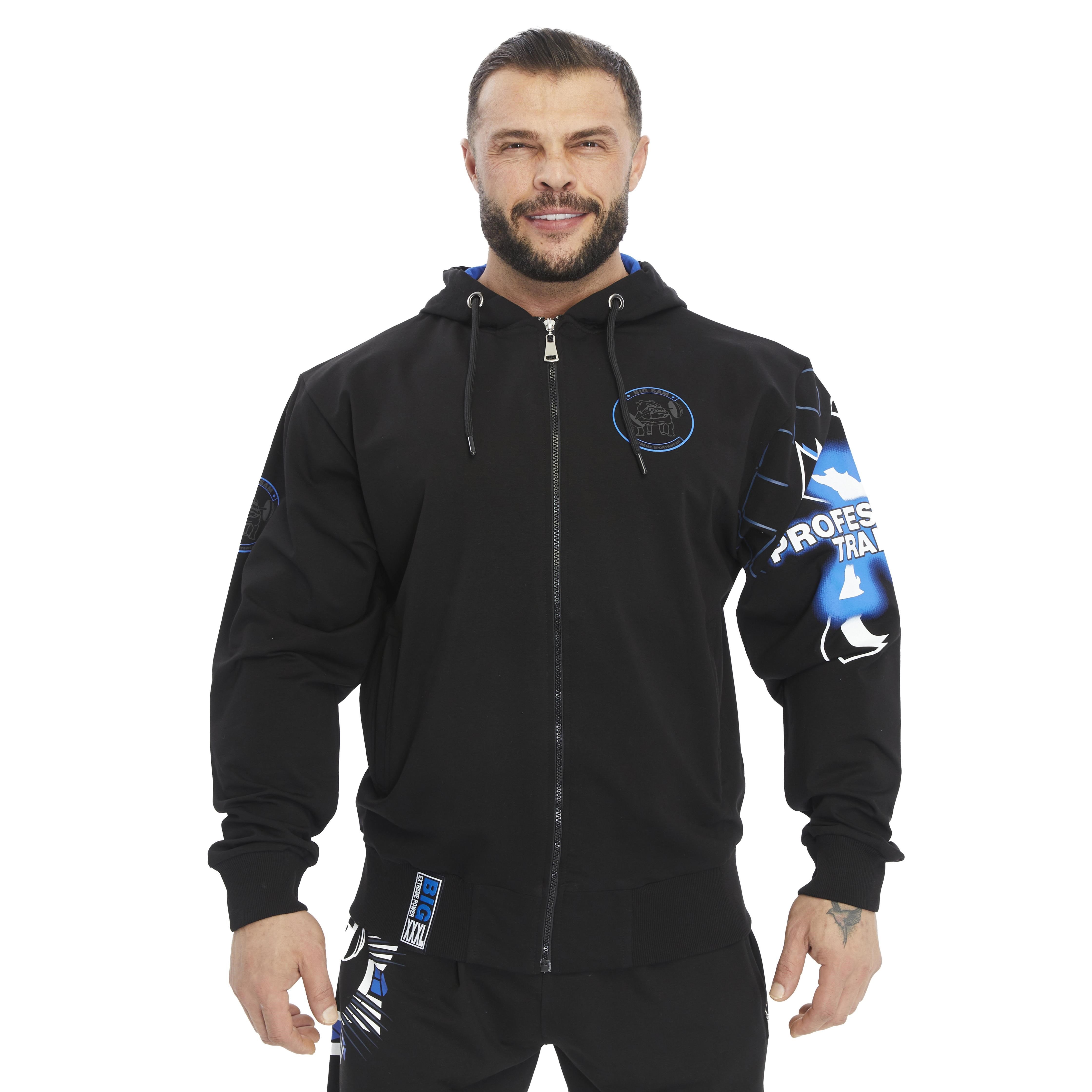 Erkek Kapşonlu Gym Oversize Spor Ceket Big Sam 3620