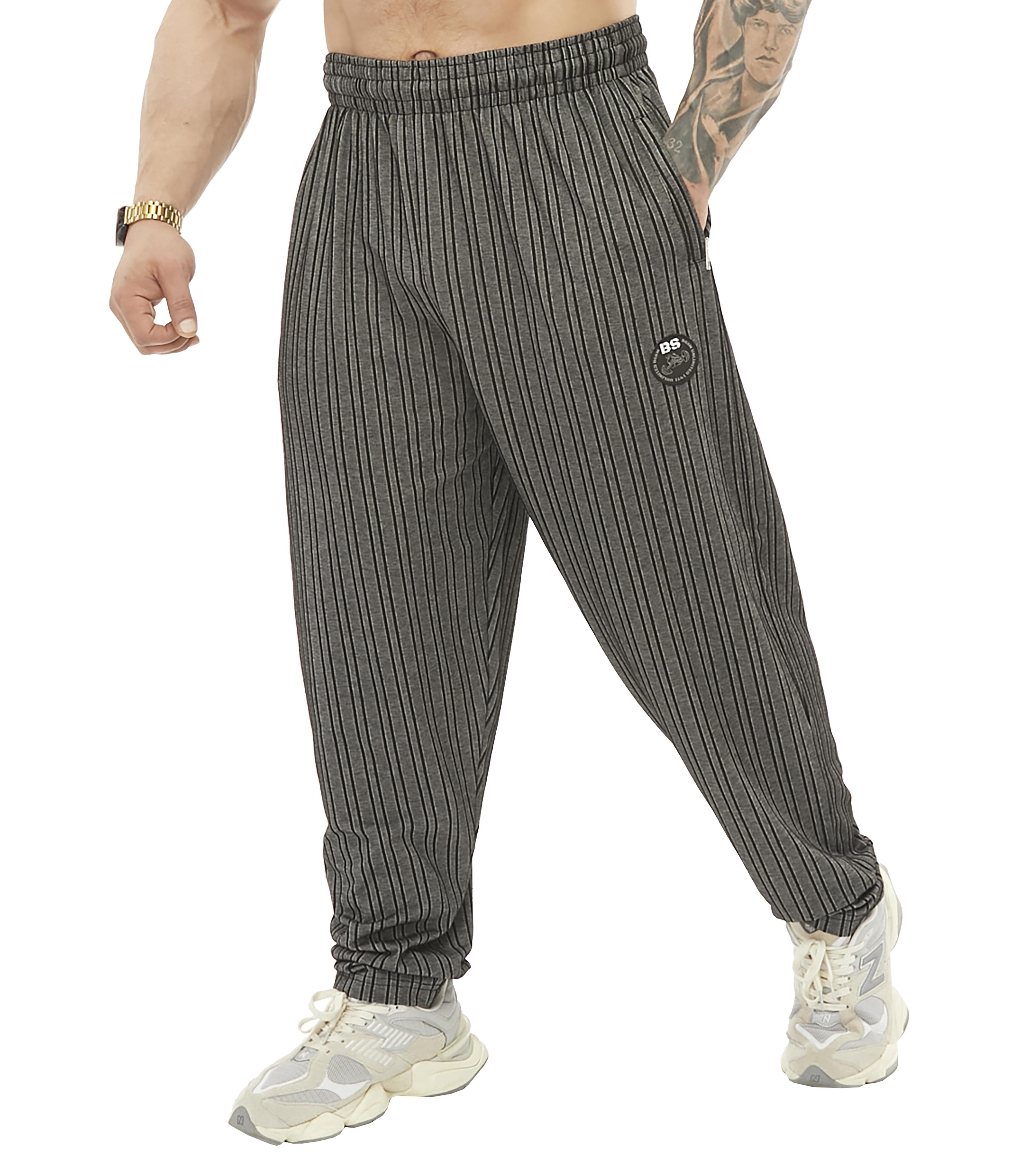 Erkek Loose Fit Eşofman Altı Çizgili Body Pantolon BGSM PNT1391