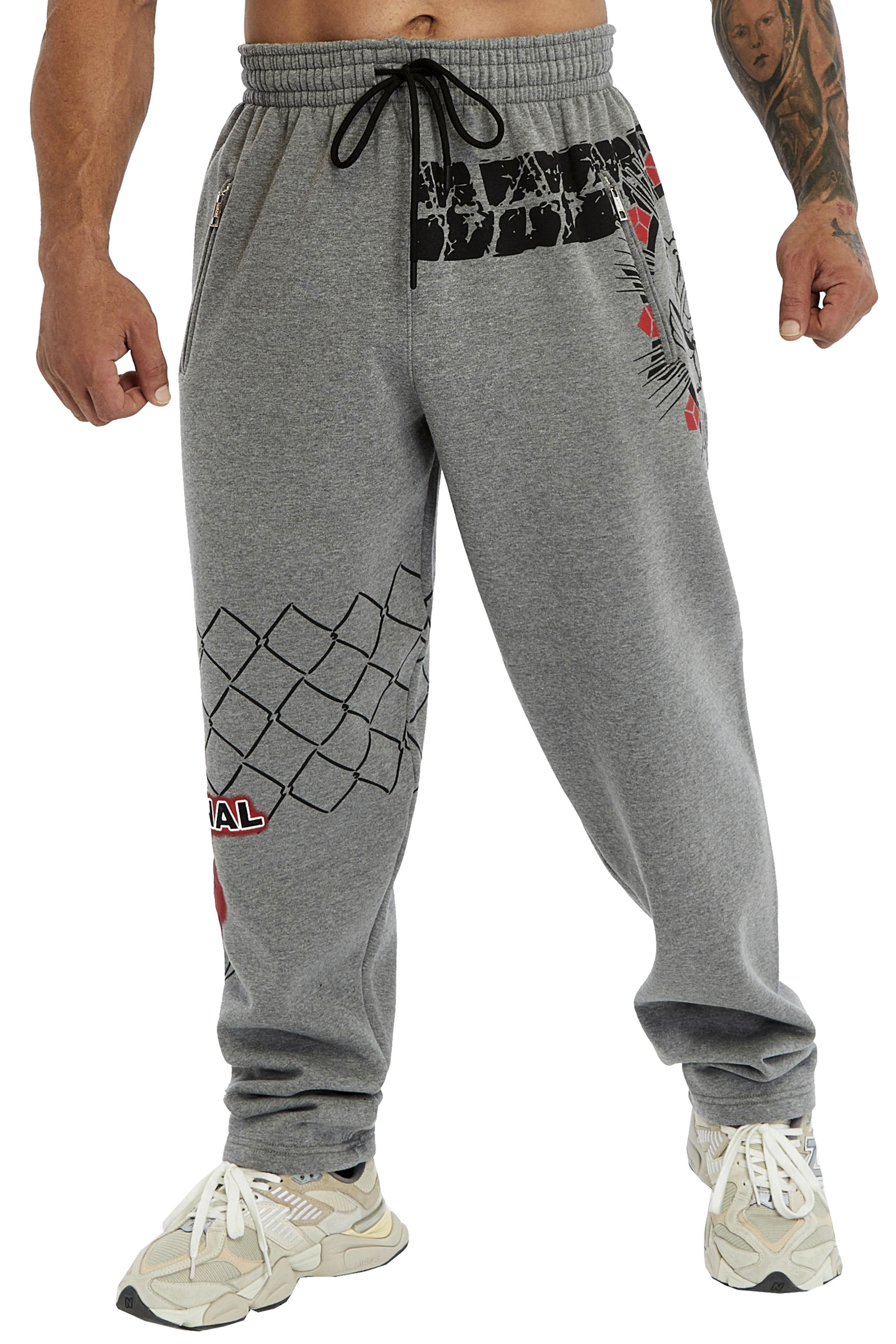 Erkek Loose Fit Kışlık Eşofman Altı 3 İplik Spor Pantolon Big Sam