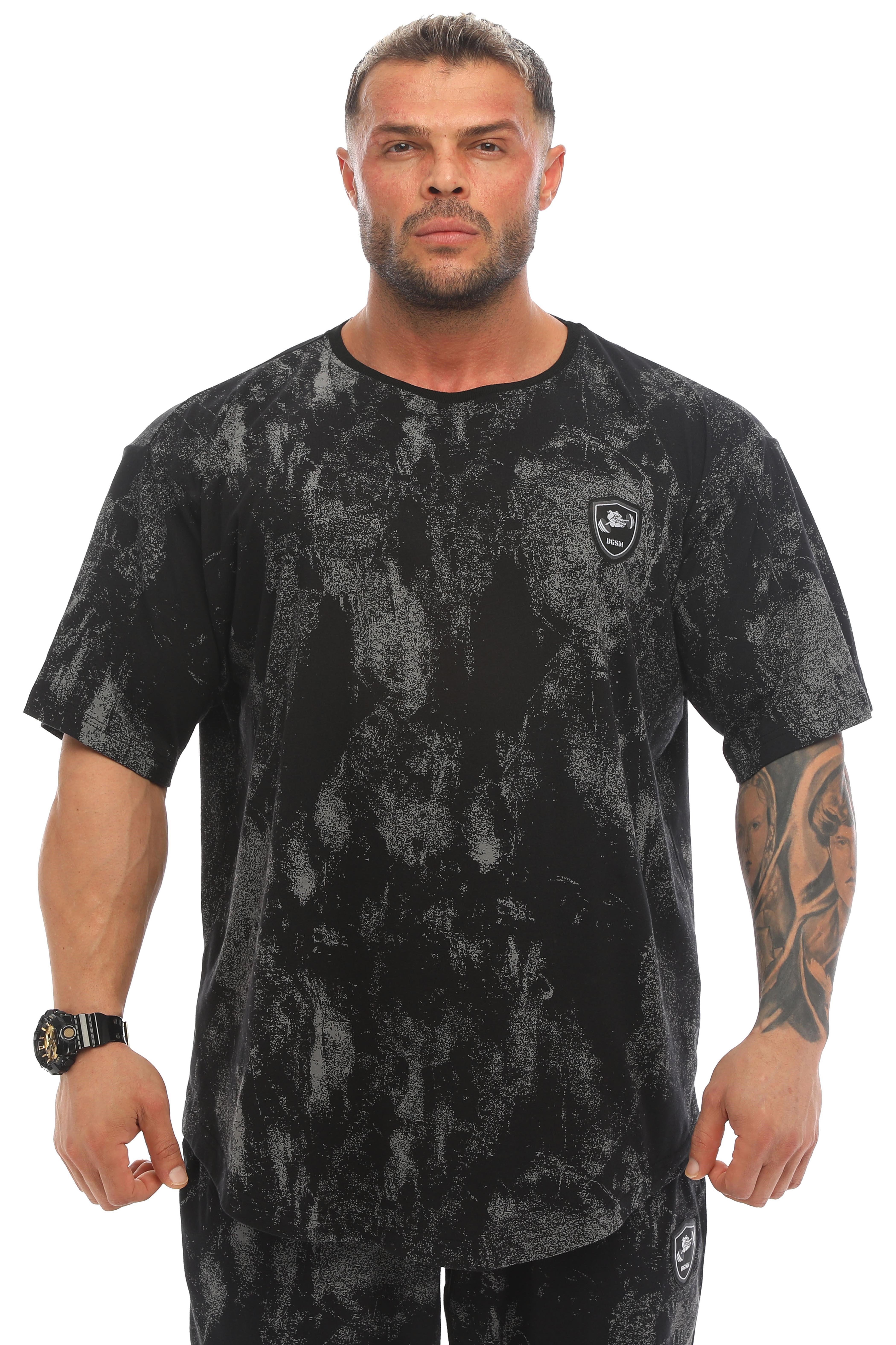 Erkek Oversize İnce Yazlık Tişört %100 Pamuk Gym Rag Top BGSM 3334