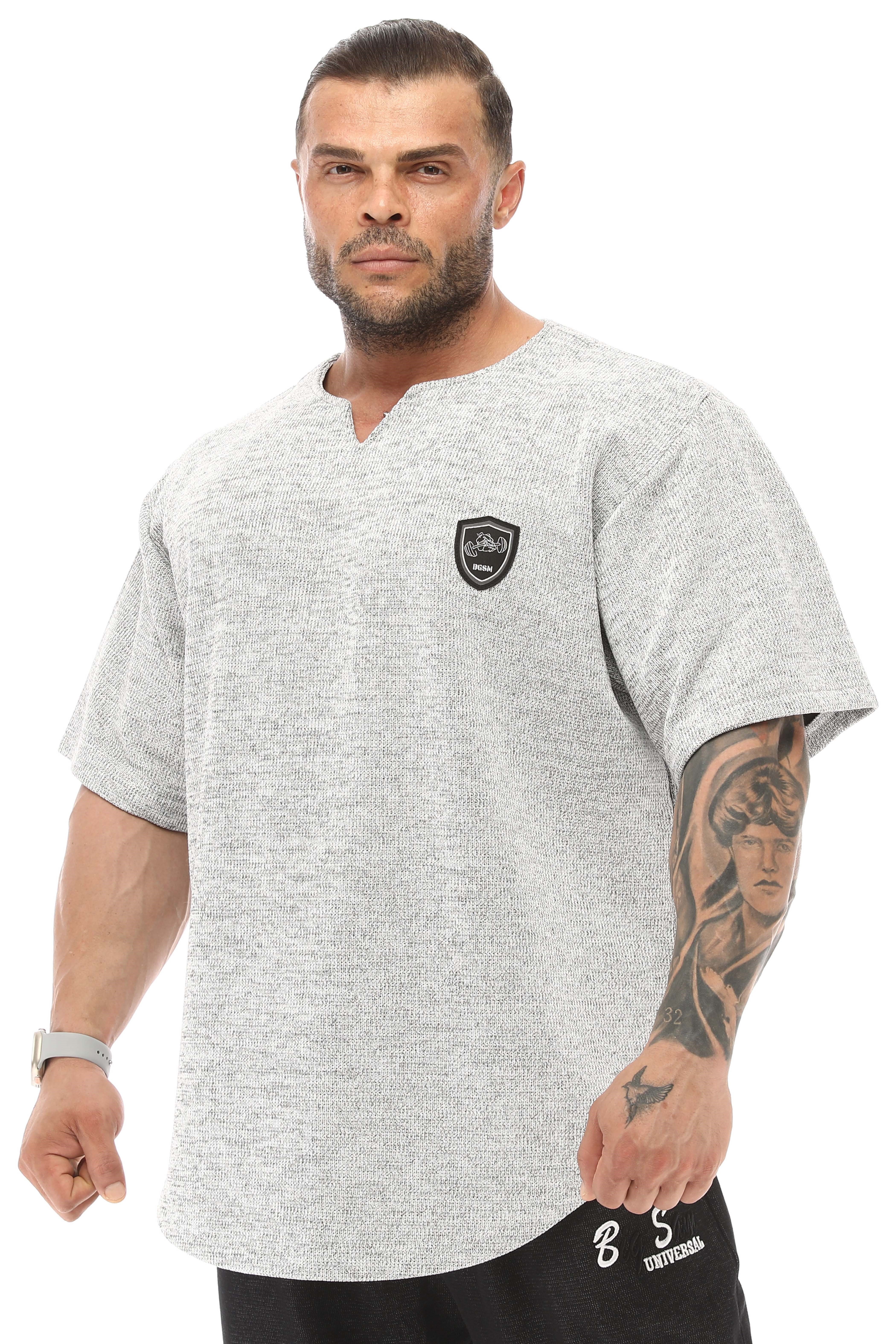 Erkek Oversize Kalın Tişört, Gym Antrenman Üstü BGSM 3348