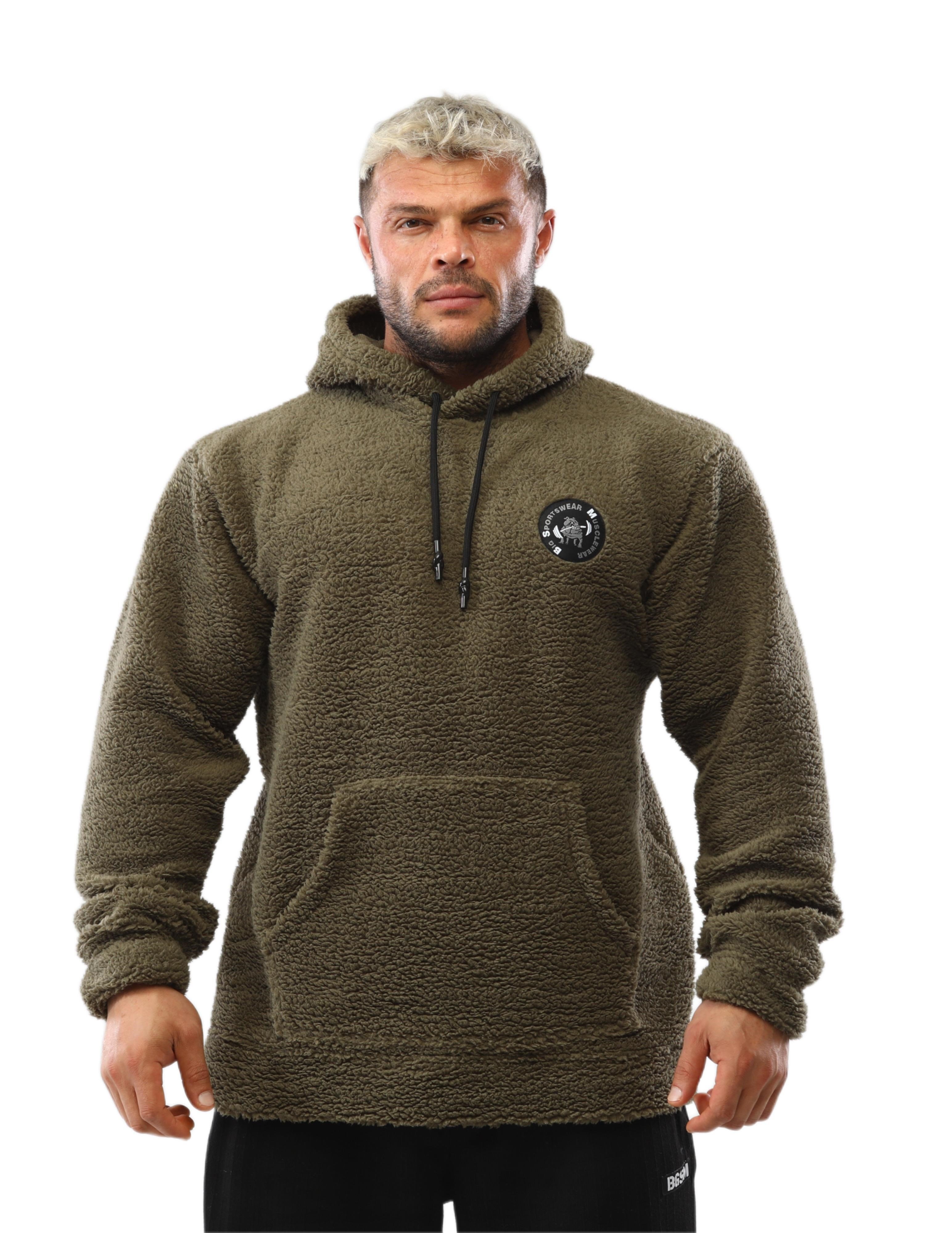 Erkek Oversize Kışlık Peluş Sweartshirt BGSM 4732